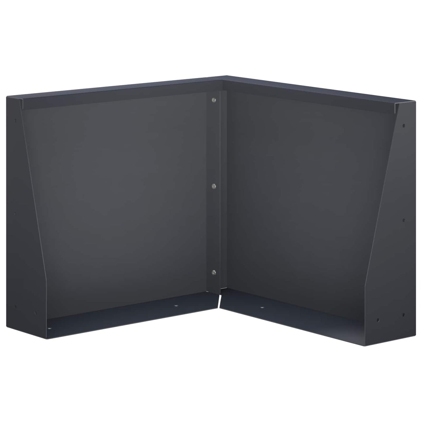 vidaXL Τοίχος Στήριξης 50 x 50 x 30 εκ Ατσάλι Ανθρακί