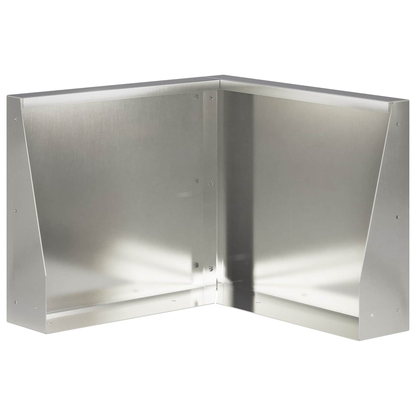 vidaXL Τοίχος Στήριξης 50 x 50 x 40 cm Ανοξείδωτο Ατσάλι Ασημί