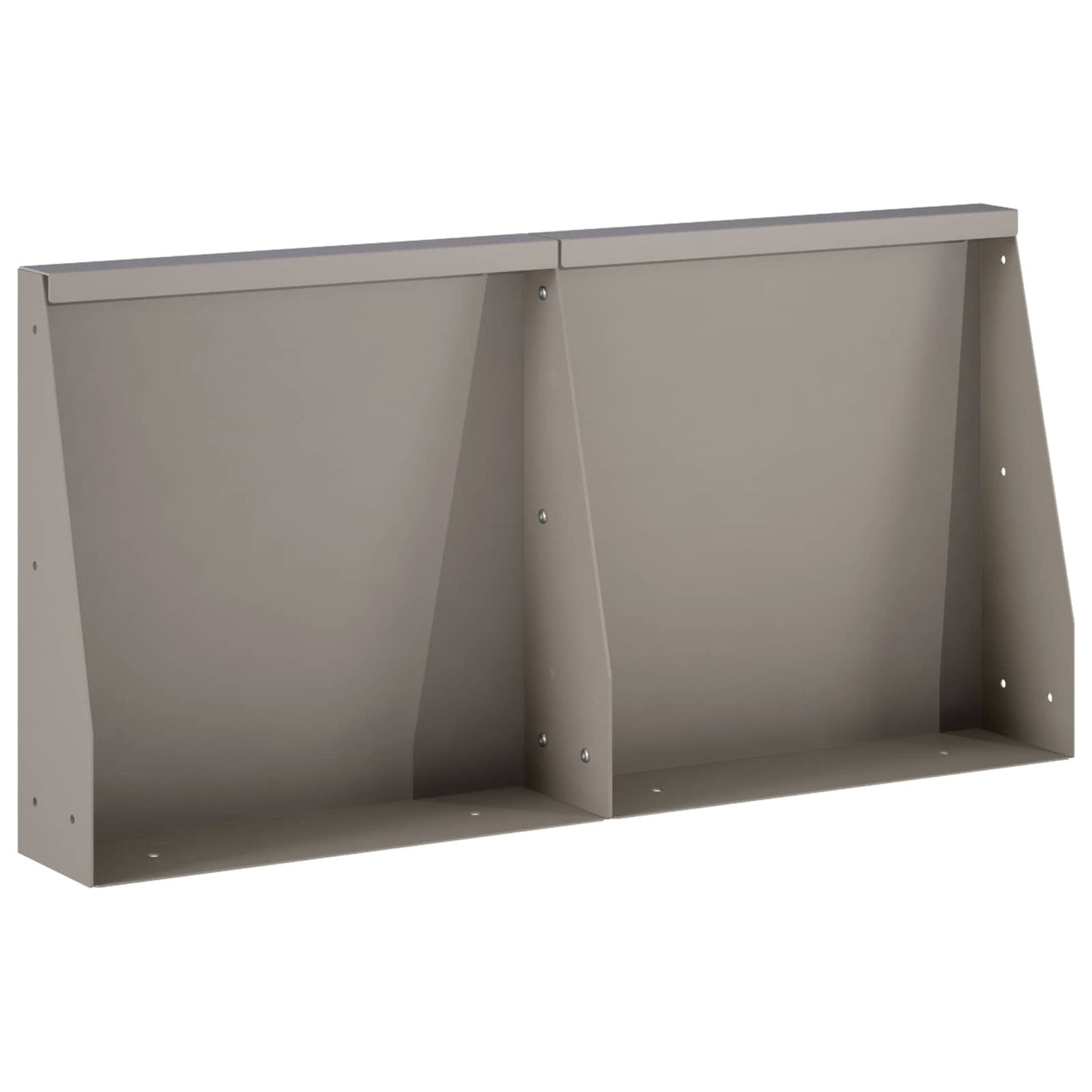 vidaXL Τοίχος Στήριξης 2 τμχ. 40 x 12 x 30 εκ. Σκ rusty