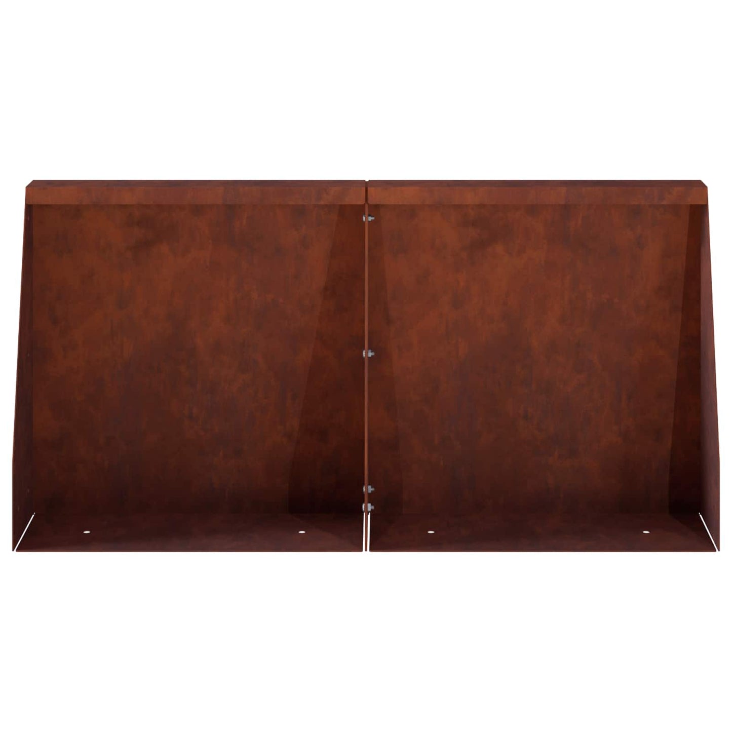 vidaXL Τοίχος Στήριξης 2 τμχ. 40 x 12 x 30 εκ. Σκ rusty