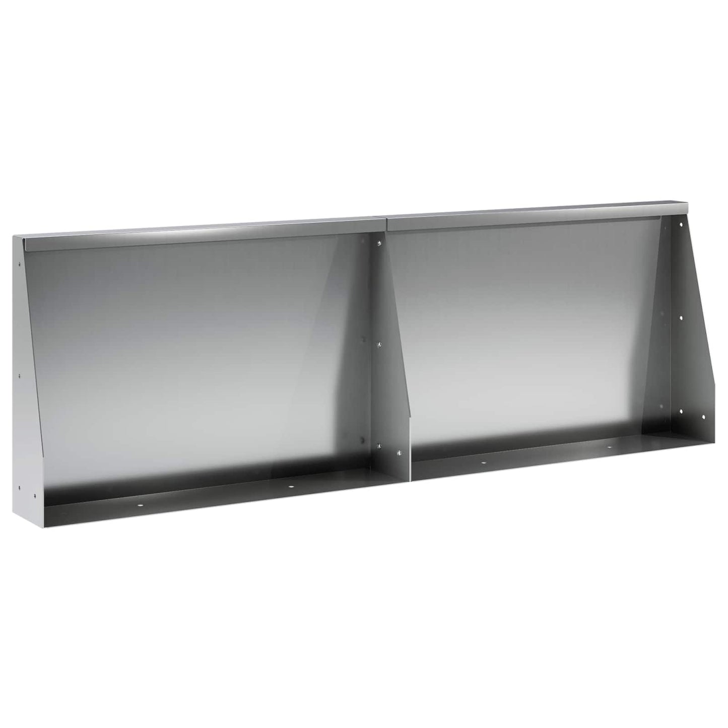 vidaXL Τοίχος Στήριξης 2 τμχ. 60 x 12 x 30 εκ Γαλβανισμένος Χάλυβας