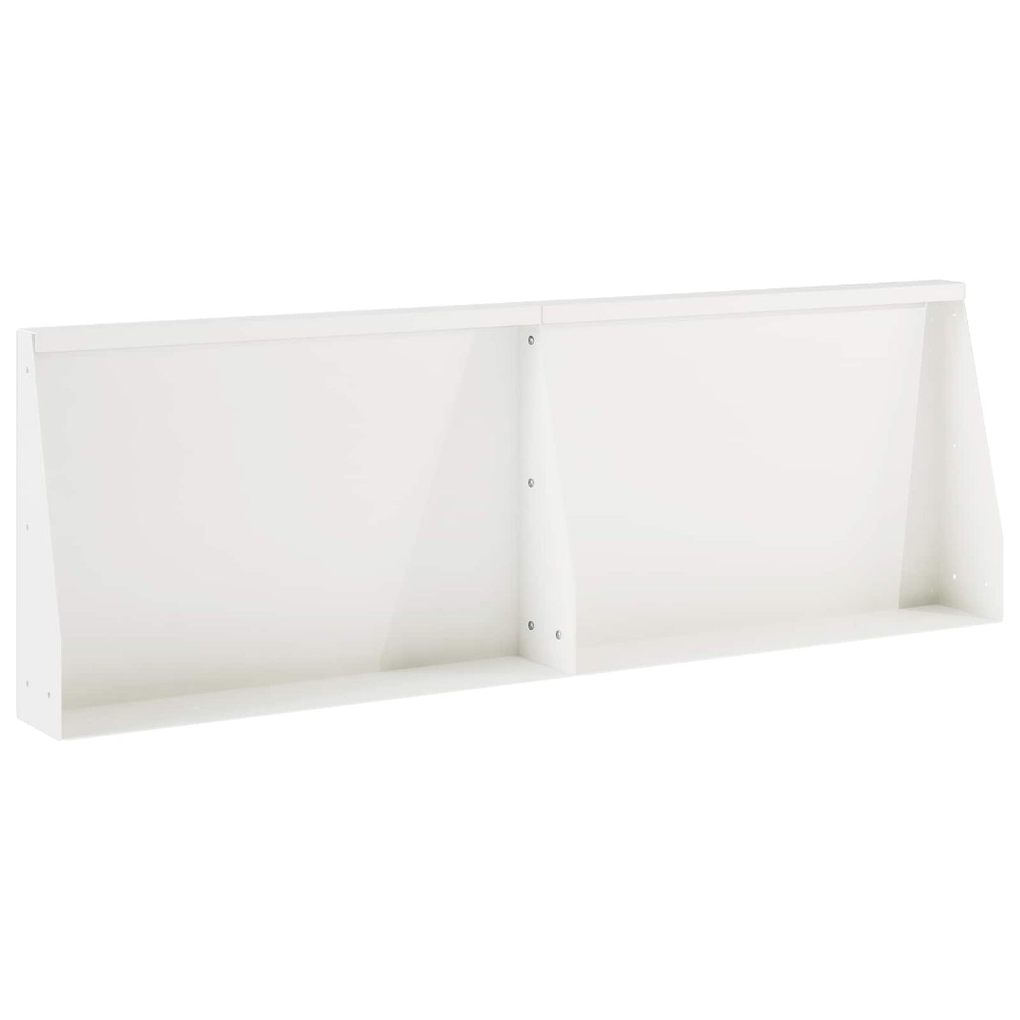 vidaXL Τοίχος Στήριξης 2 τμχ. 60 x 12 x 40 cm Ατσάλι Λευκό