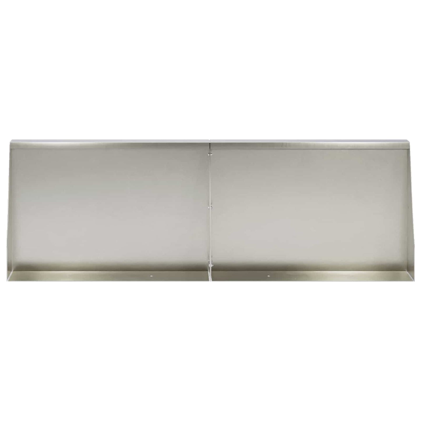 vidaXL Τοίχος Στήριξης 2 τμχ. 60 x 12 x 40 cm Ανοξείδωτο Ατσάλι Ασημί
