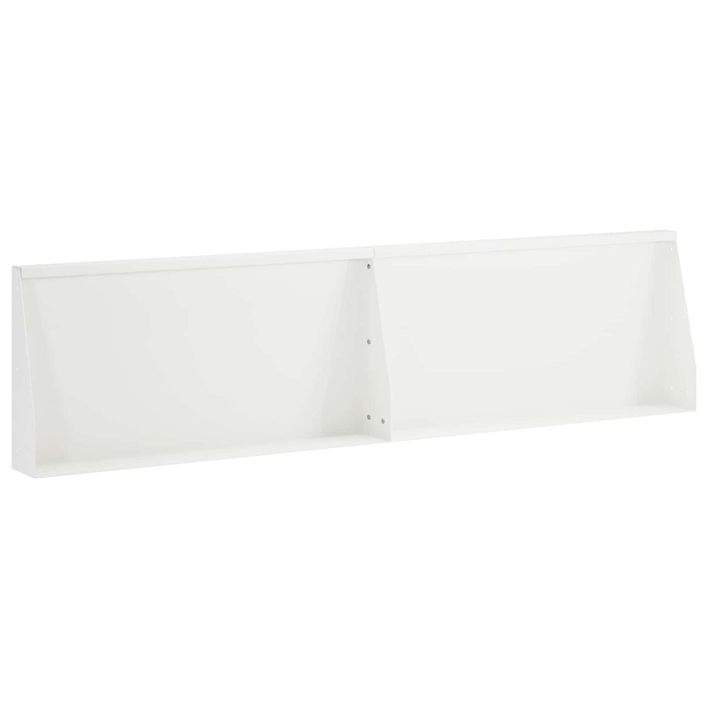 vidaXL Τοίχος Στήριξης 2 τμχ. 80 x 12 x 30 εκ Ατσάλι Λευκό