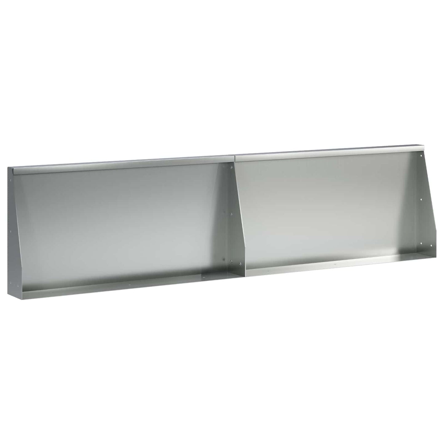vidaXL Τοίχος Στήριξης 2 τμχ. 80 x 12 x 40 εκ. Γαλβανισμένος Χάλυβας