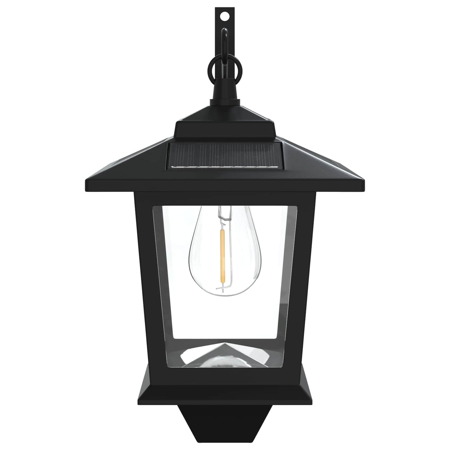 vidaXL Φωτιστικό Τοίχου with LED Bulb 2 τμχ. Μαύρο 19 x 14 x 25 εκ
