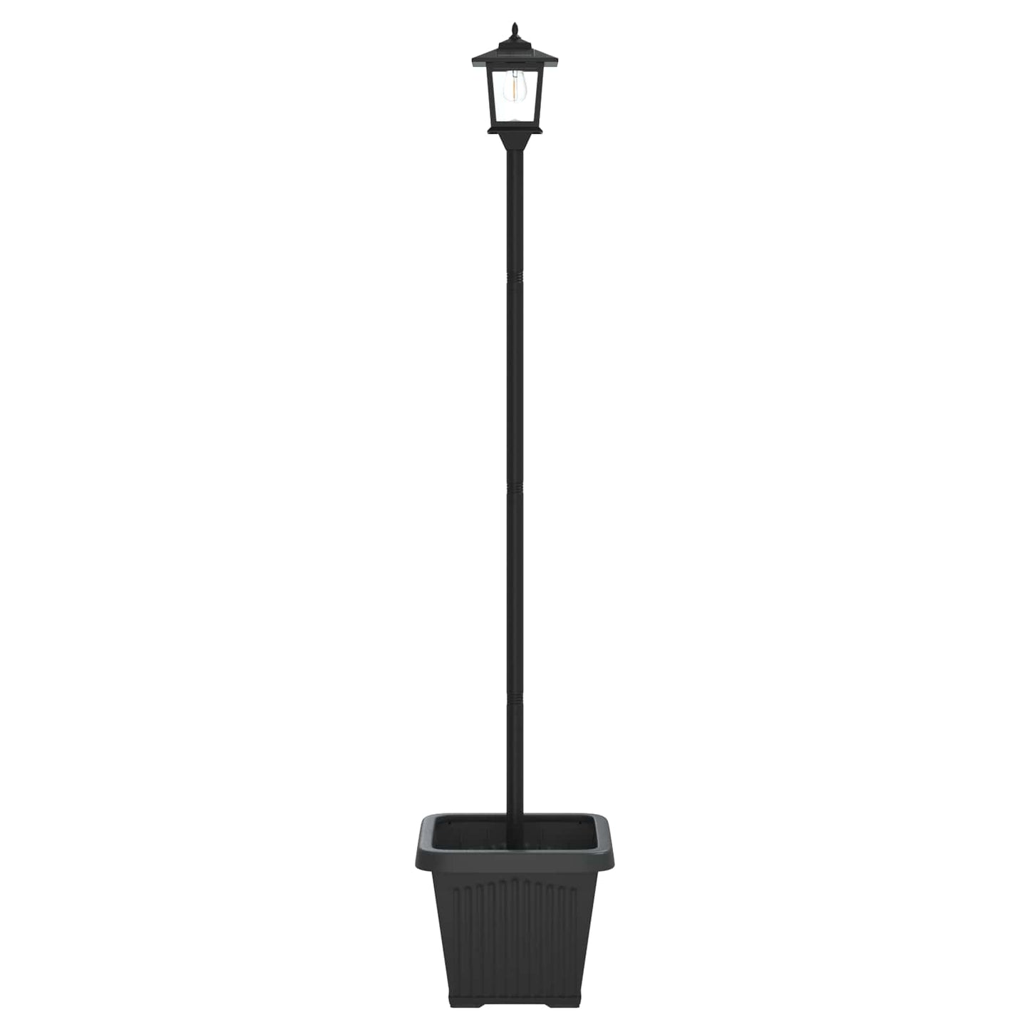 vidaXL Φωτιστικό Στήλης με Γλάστρα Μαύρο 32 x 32 x 158 εκ.