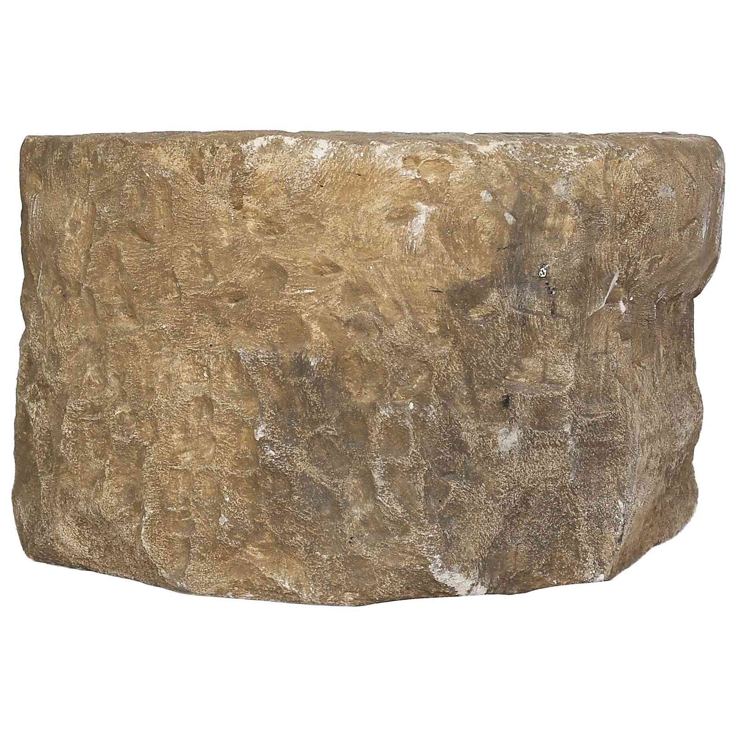 vidaXL Γλάστρα Κήπου Παλαιωμένη πέτρα Ø 35 x 20 cm Ασβεστόλιθος