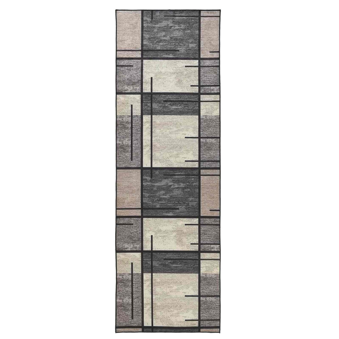 vidaXL Χαλί Runner LESAKA Καφέ 50 x 400 εκ. Διαμαντένιο βελούδο
