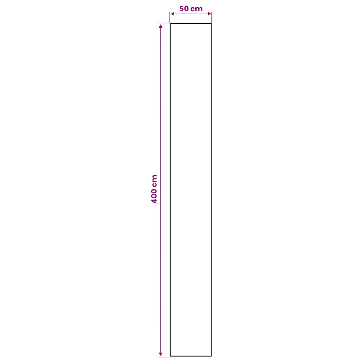 vidaXL Χαλί Runner LESAKA Μαύρο και Χρυσό 50 x 400 εκ.