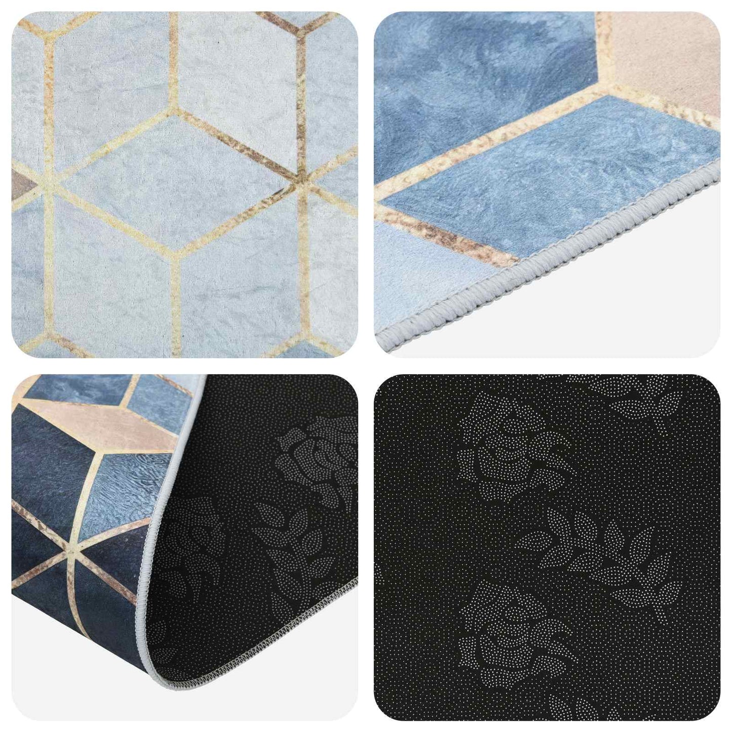 vidaXL Χαλί Runner LESAKA Ασημί 50 x 150 cm Διαμαντένιο βελούδο