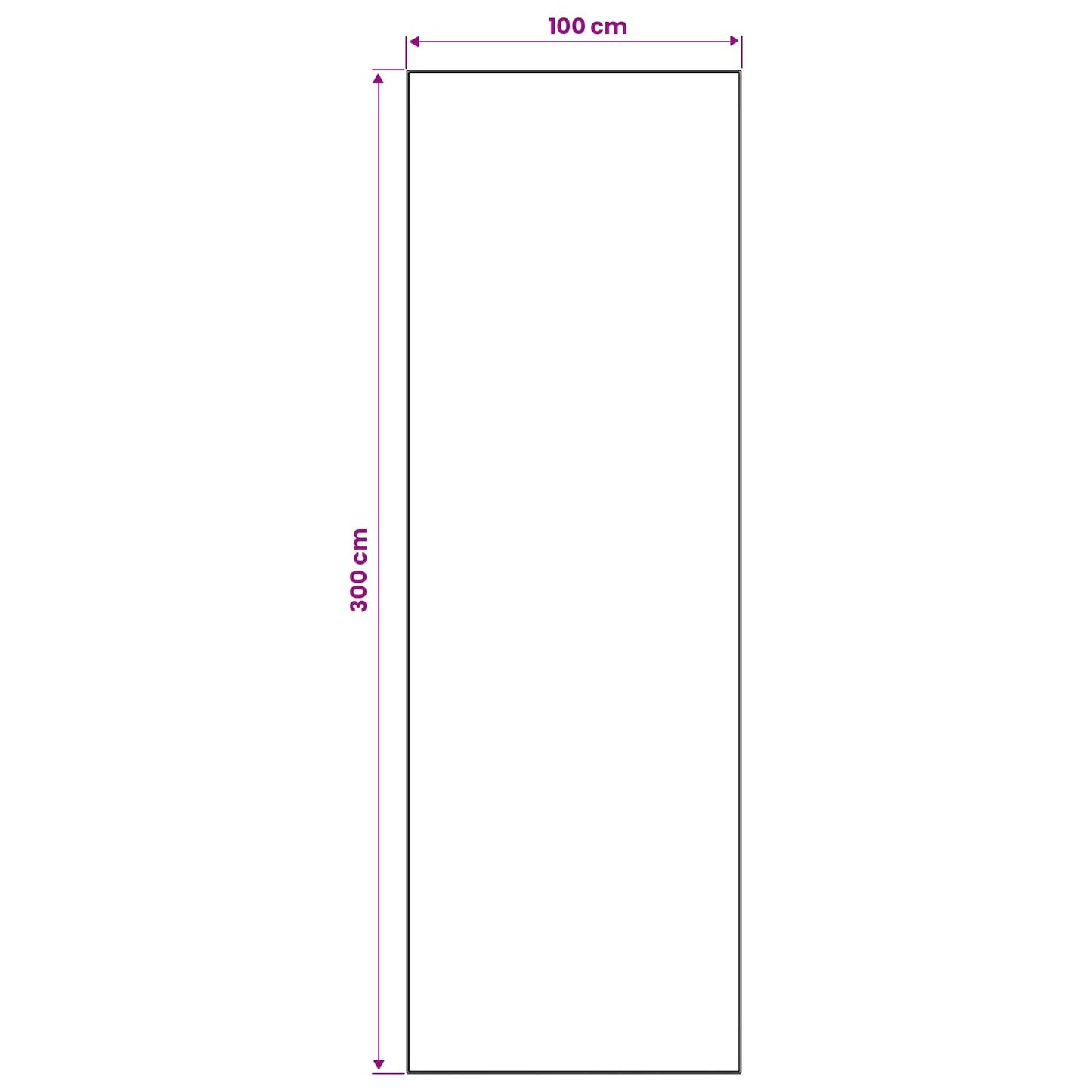 vidaXL Χαλί Runner LESAKA Ασημί 100 x 300 cm Διαμαντένιο βελούδο