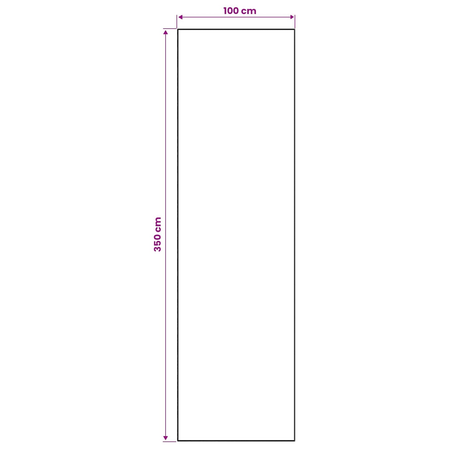 vidaXL Χαλί Runner ORIZ 1150 gsm Γκρι και Μαύρο