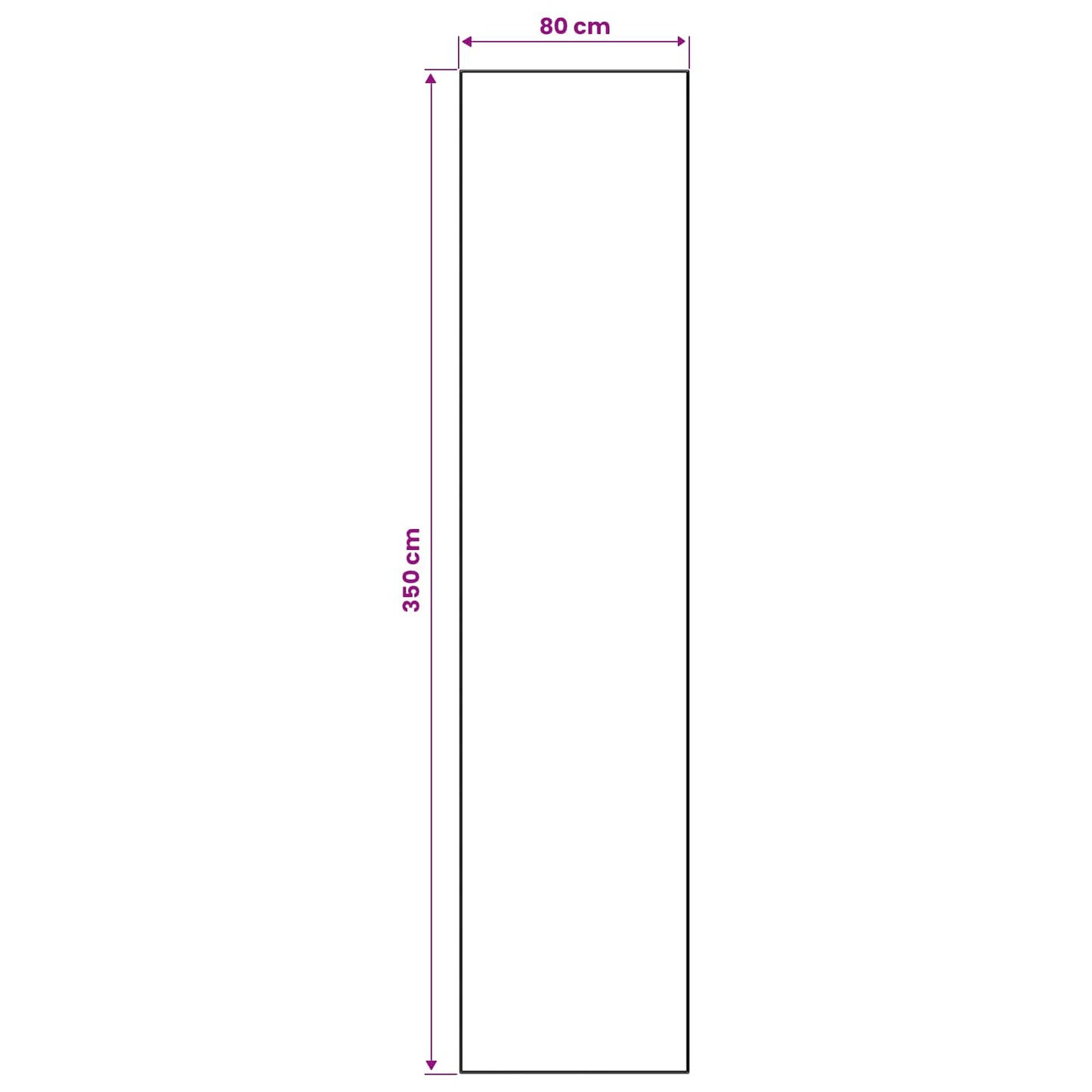 vidaXL Χαλί Runner ORIZ 1150 gsm Γκρι και Λευκό