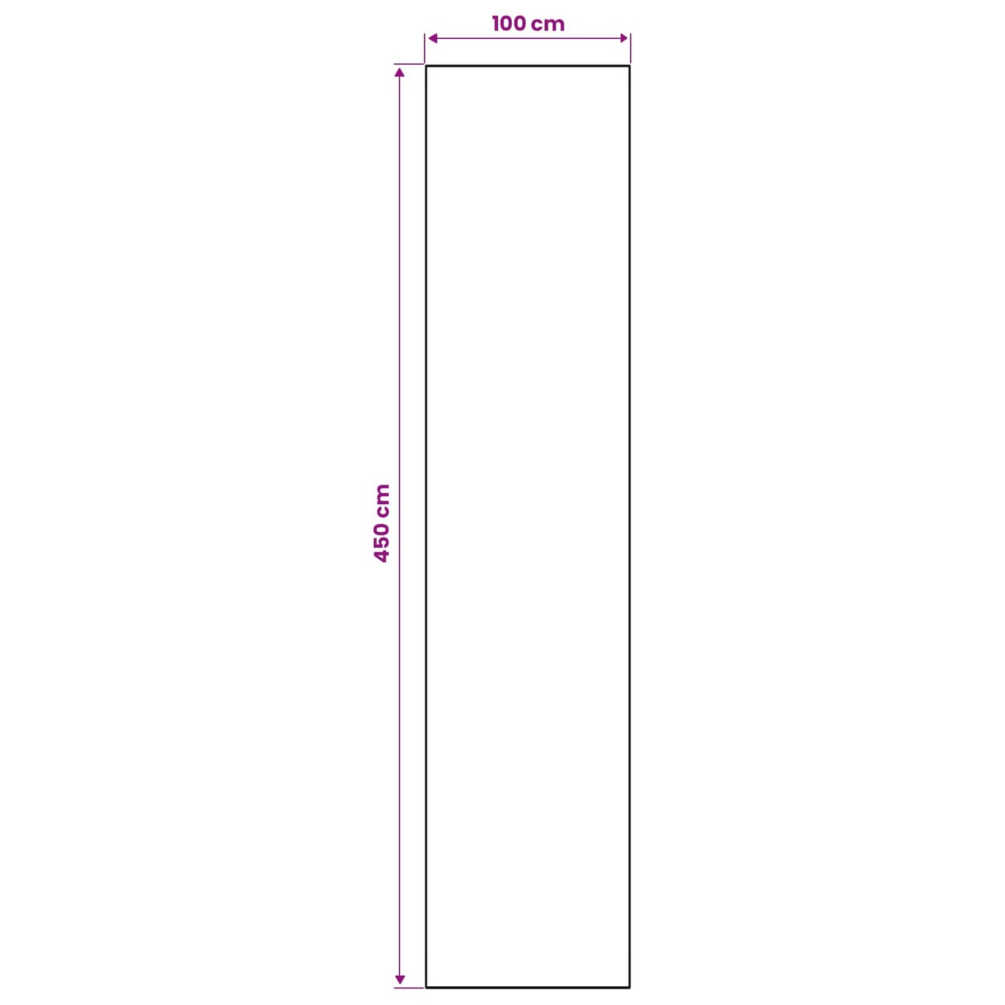 vidaXL Χαλί Runner ORIZ 1150 gsm Μαύρο δίχτυ σχέδιο