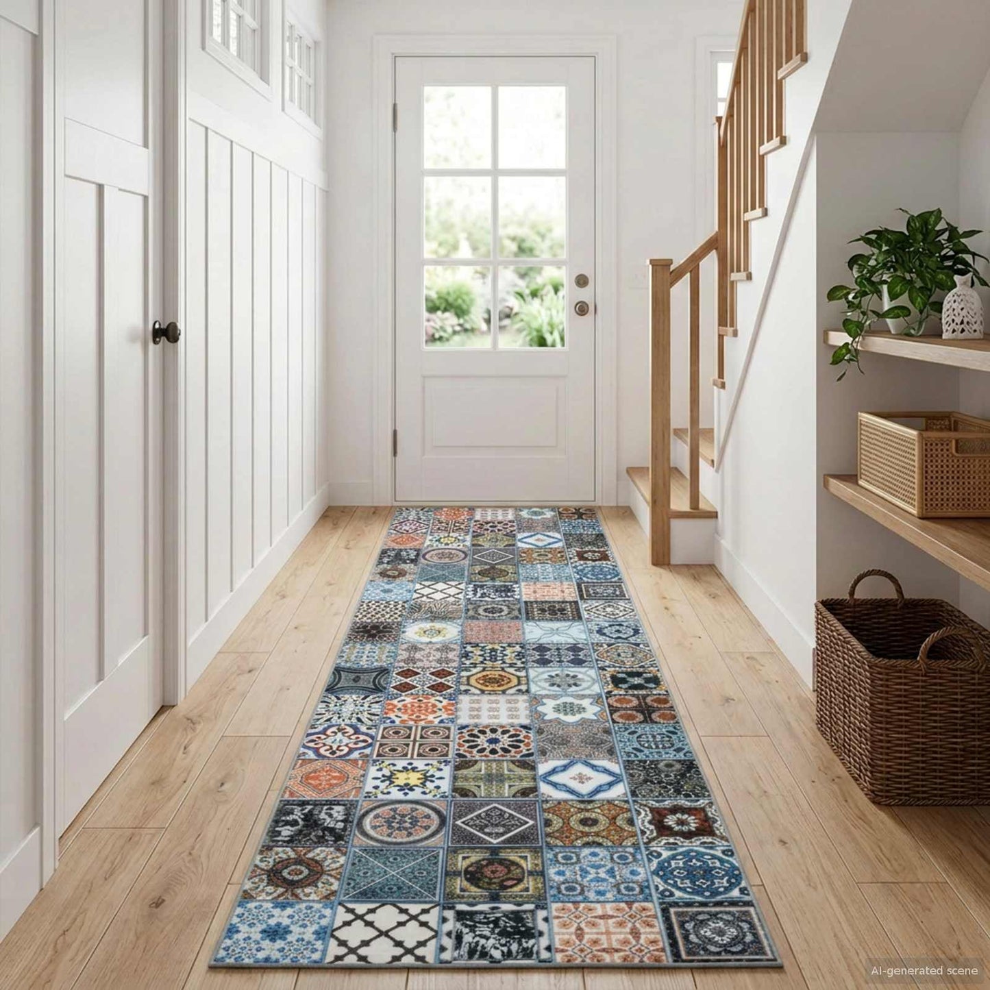 vidaXL Χαλί Runner ORIZ 1150 gsm Μπλε 100% πολυεστερική χημική ίνα