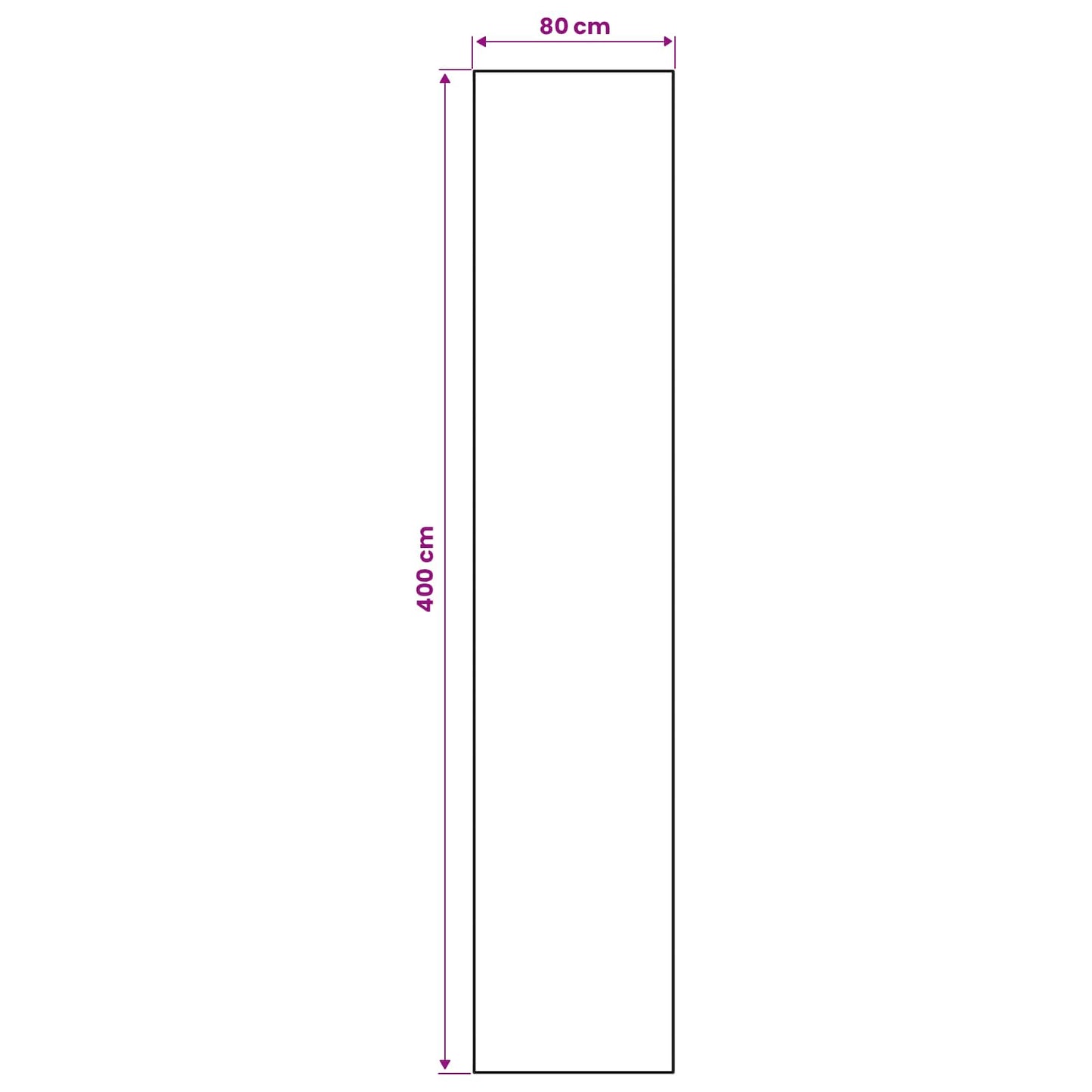vidaXL Χαλί Runner ORIZ 1150 gsm Μπλε 100% πολυεστερική χημική ίνα