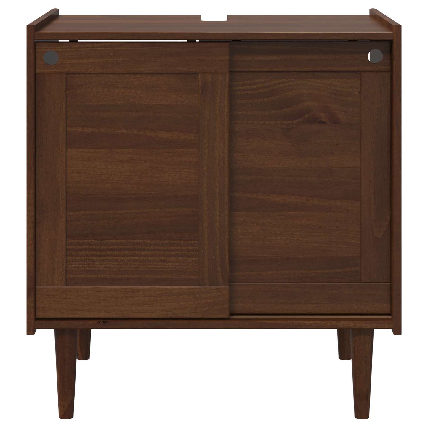 vidaXL Ντουλάπι νιπτήρα BILBAO Σκούρο καραμελί 75 x 50 x 80 εκ.