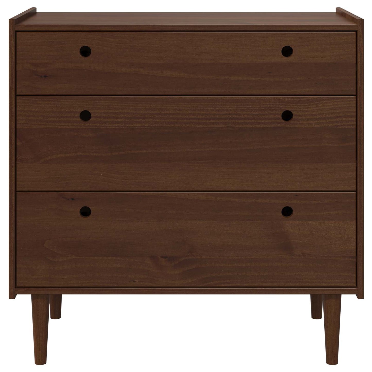 vidaXL Κουτί με συρτάρια BILBAO Σκούρο καραμελί 90 x 45 x 89 cm