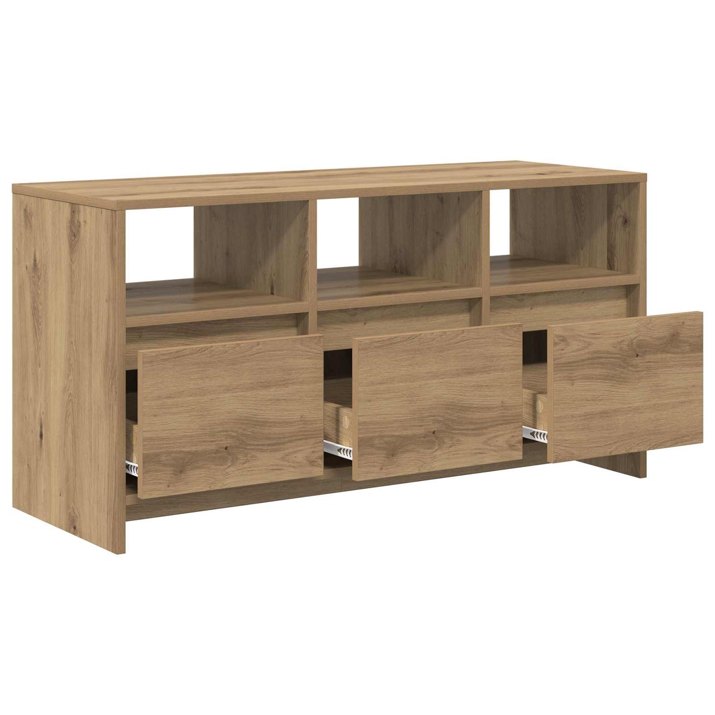 vidaXL Έπιπλο τηλεόρασης 102 x 37,5 x 52,5 εκ Artisan Δρυς