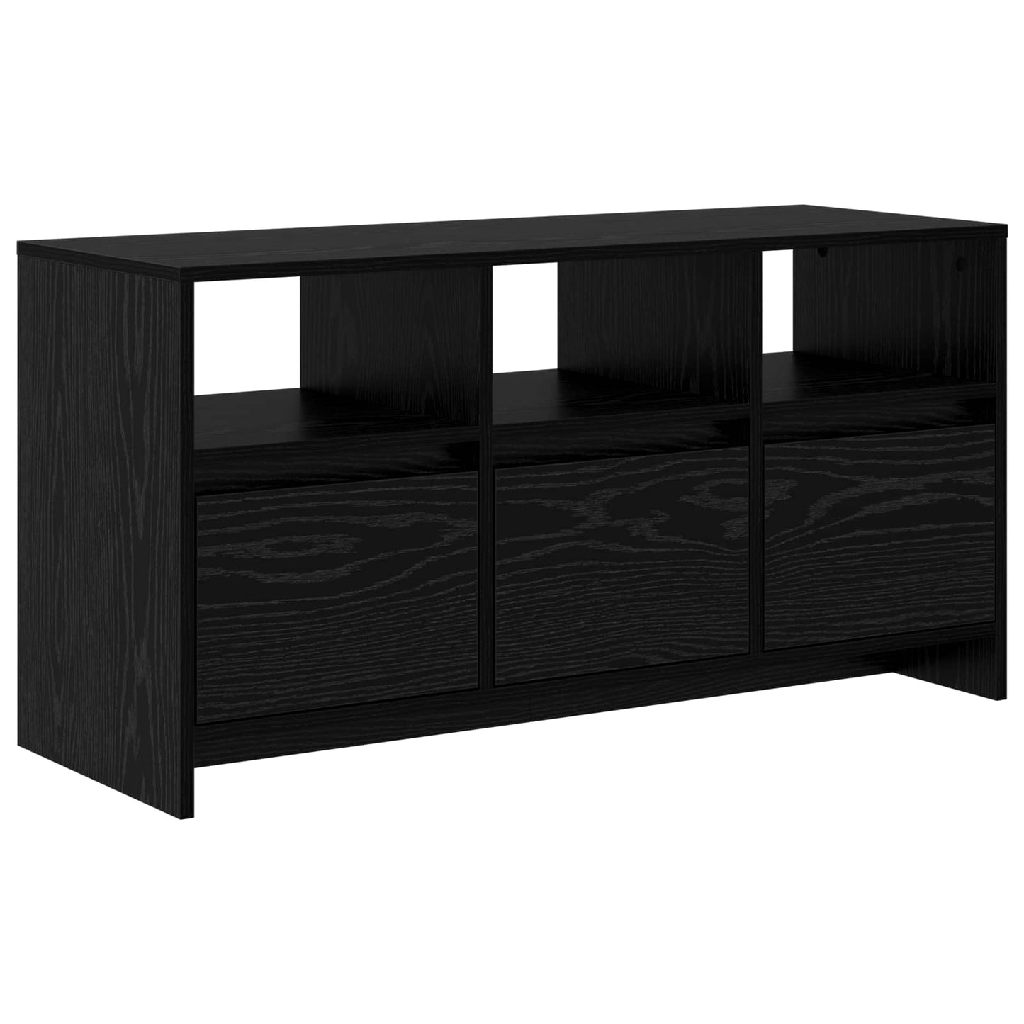 vidaXL Έπιπλο τηλεόρασης 102 x 37,5 x 52,5 εκ Μαύρη Δρυς