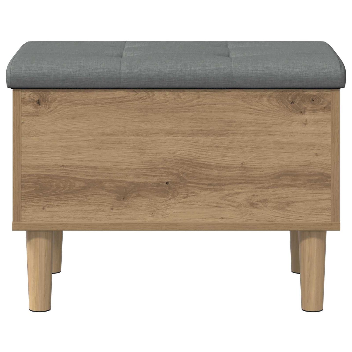 vidaXL Παγκάκι αποθήκευσης με μαξιλάρι Artisan Δρυς 62 x 42 x 46 εκ