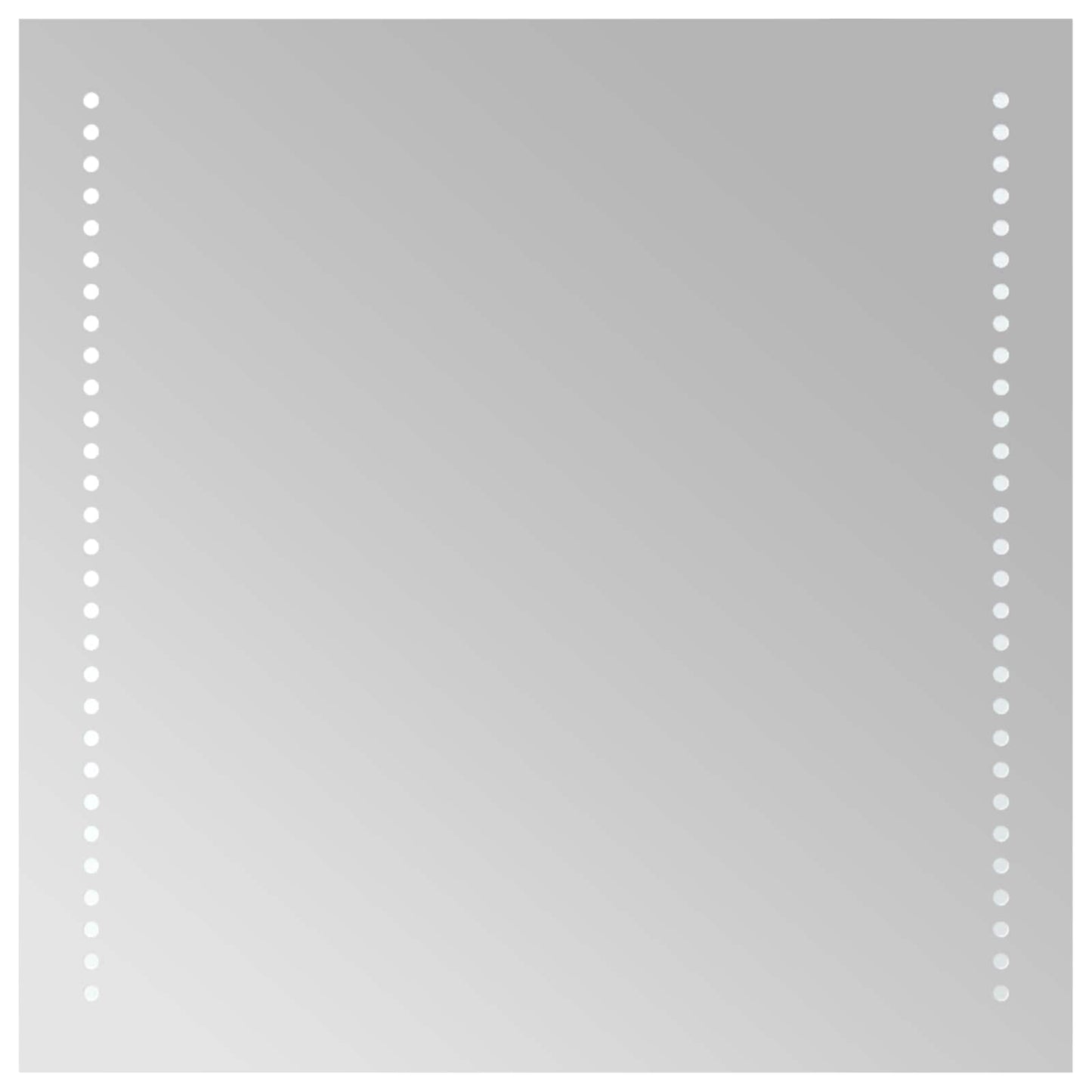 vidaXL Καθρέφτης μπάνιου LED Διαφανές 50 x 50 cm σκληρυμένο γυαλί