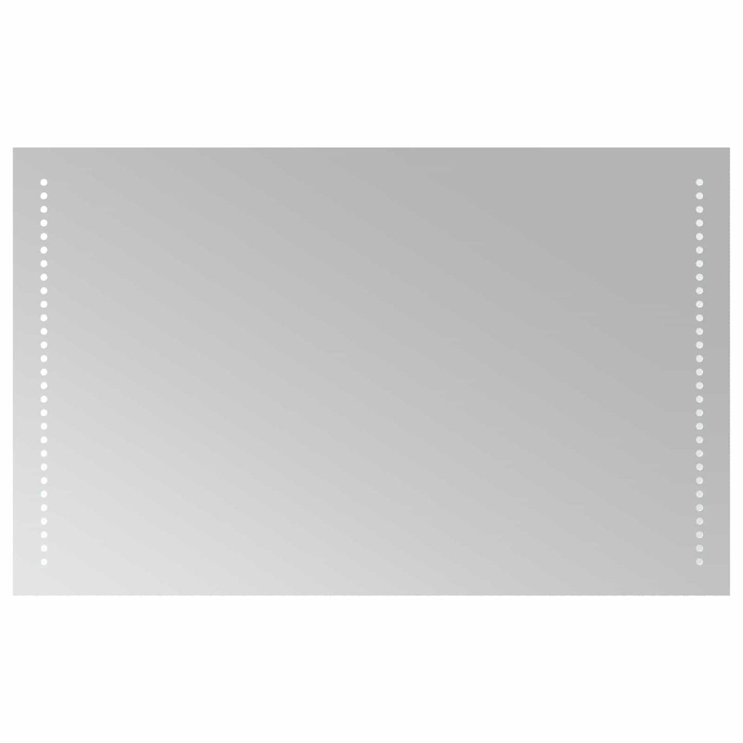 vidaXL Καθρέφτης μπάνιου LED Διαφανές 80 x 50 cm σκληρυμένο γυαλί