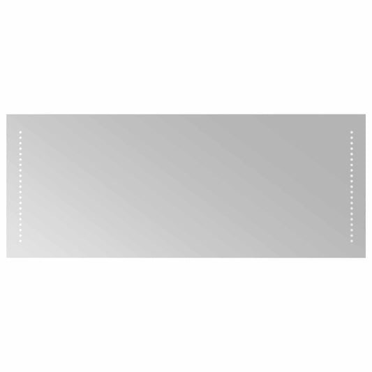vidaXL Καθρέφτης μπάνιου LED Διαφανές 100 x 40 cm σκληρυμένο γυαλί