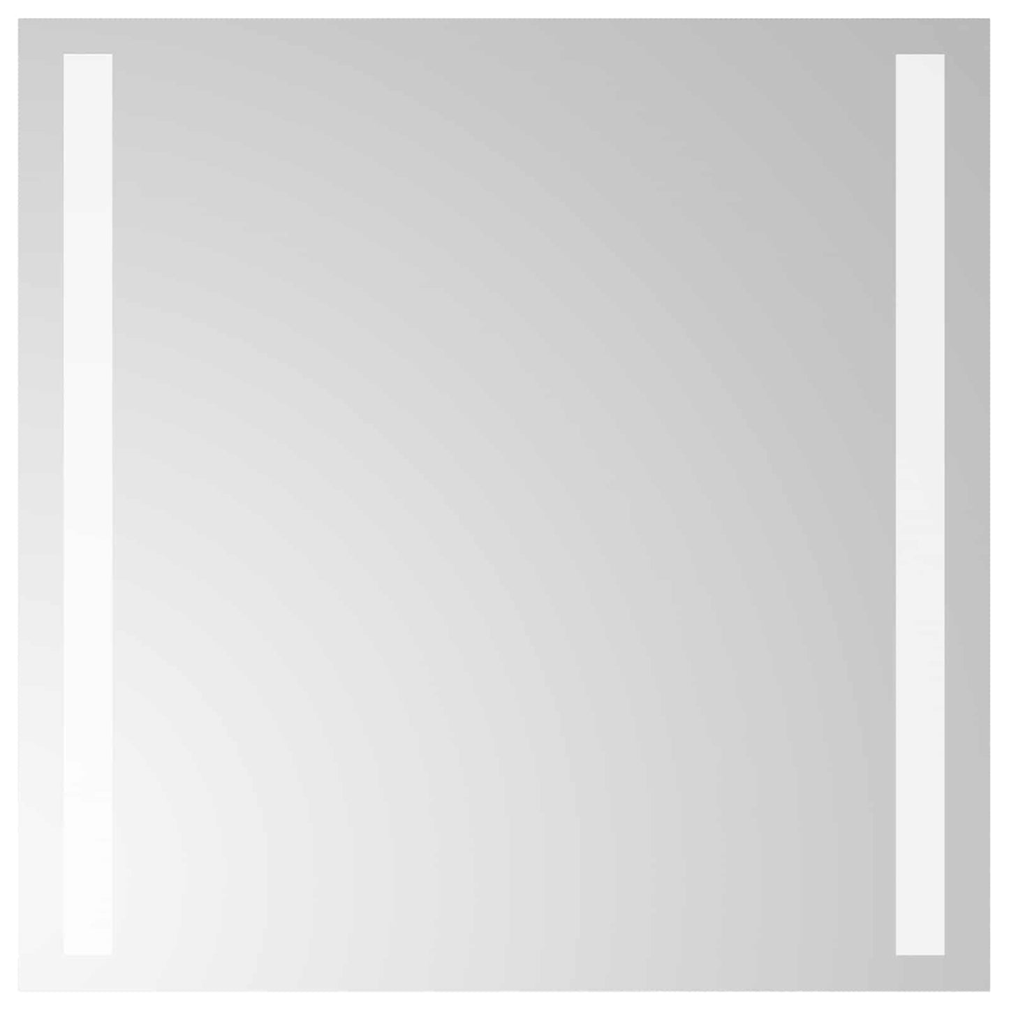vidaXL Καθρέφτης μπάνιου LED Διαφανές 40 x 40 cm σκληρυμένο γυαλί
