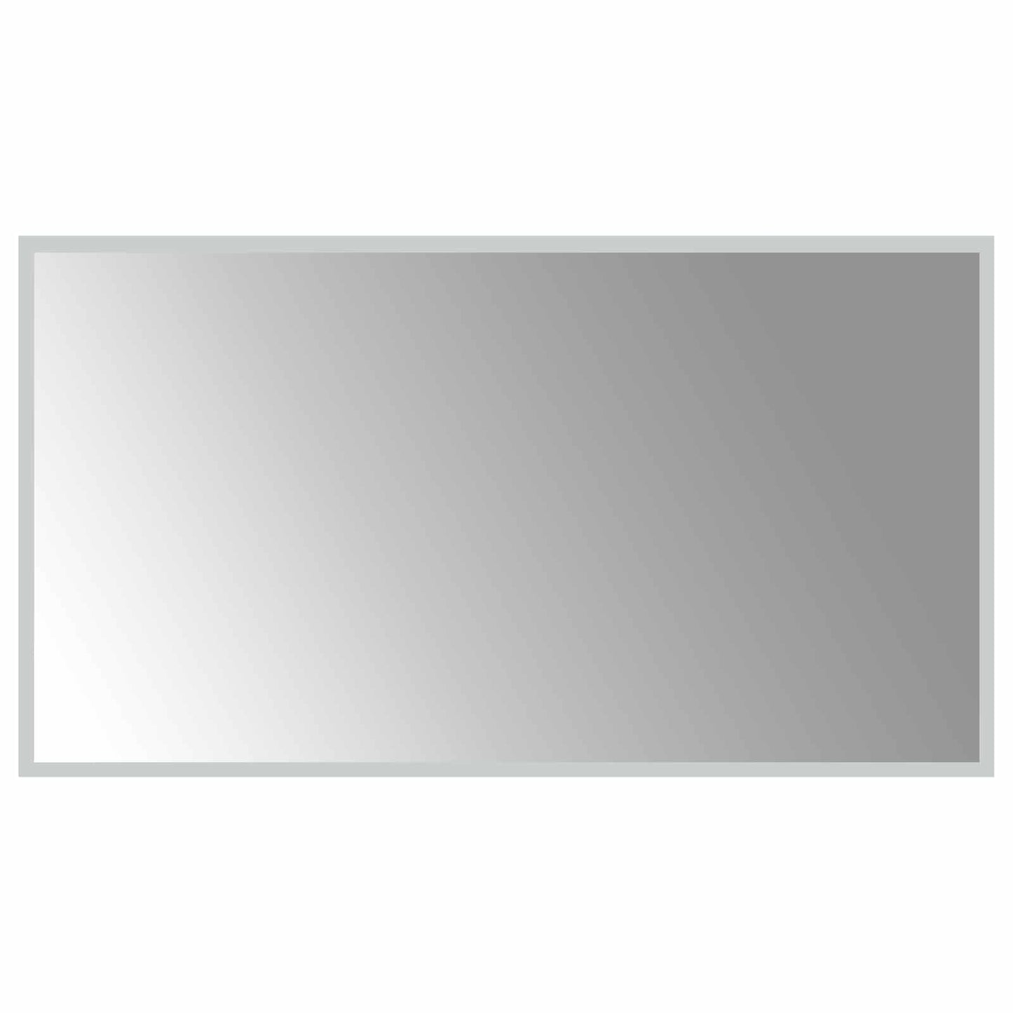 vidaXL Καθρέφτης μπάνιου LED Διαφανές 90 x 50 cm σκληρυμένο γυαλί