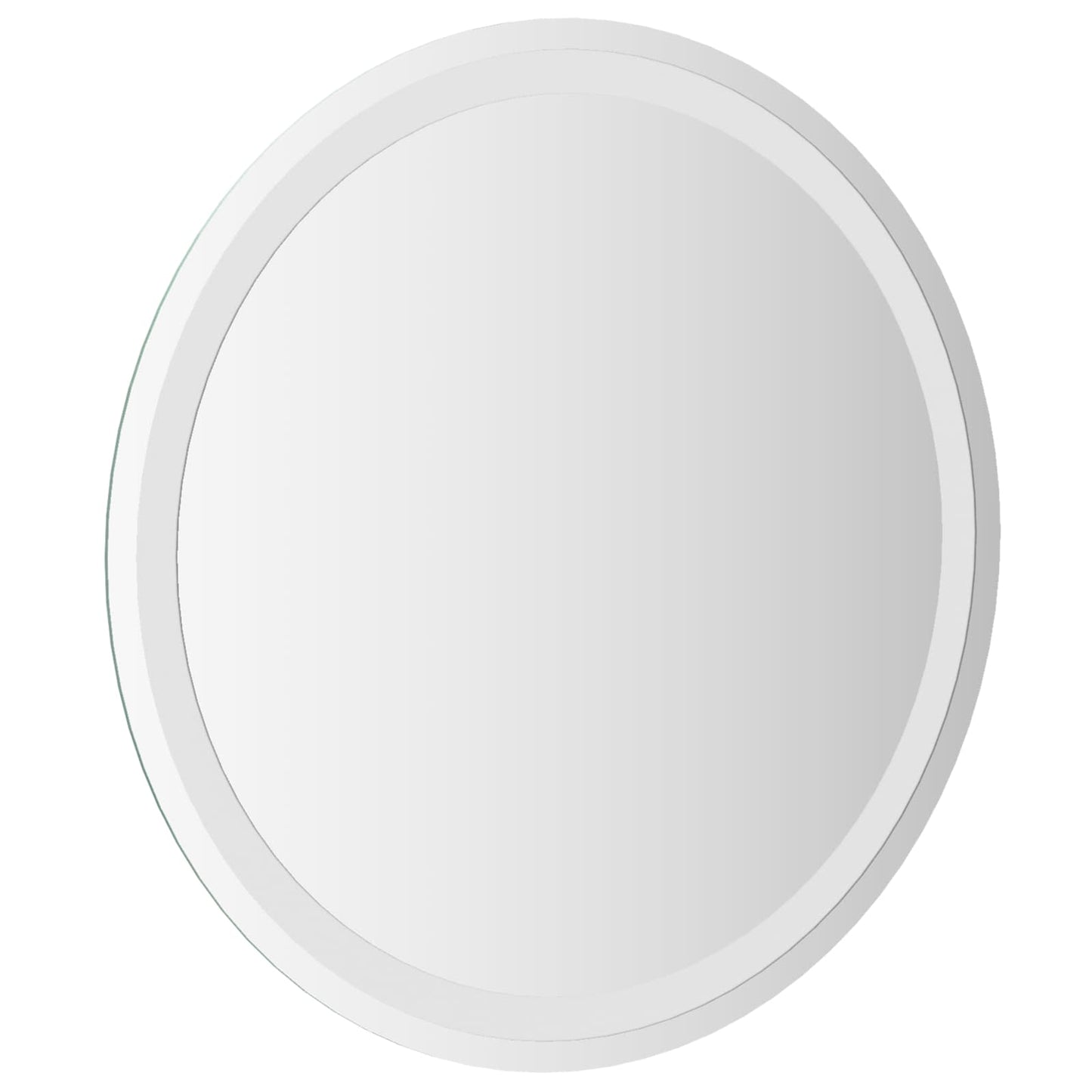 vidaXL Καθρέφτης μπάνιου LED Διαφανές Ø 60 cm σκληρυμένο γυαλί