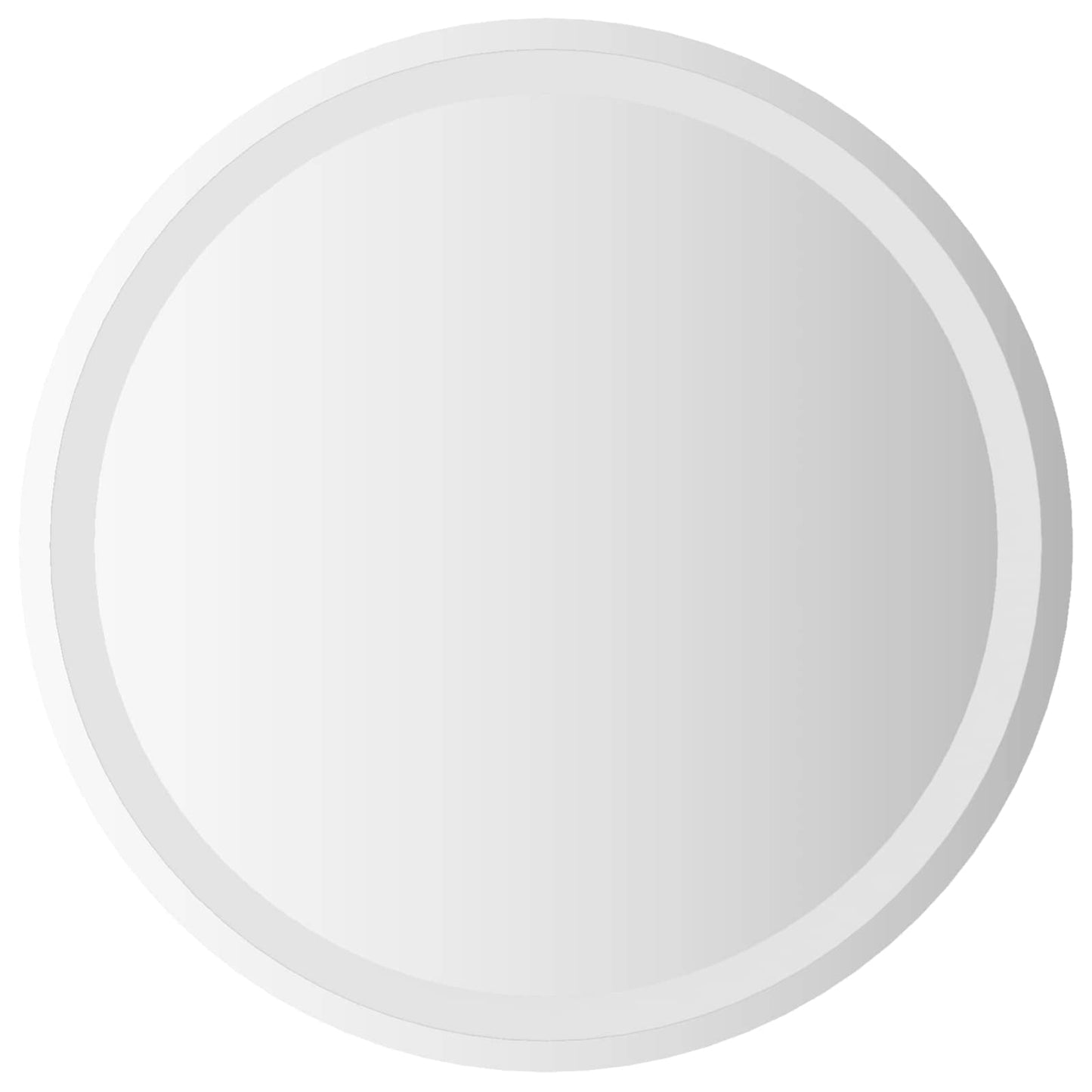 vidaXL Καθρέφτης μπάνιου LED Διαφανές Ø 60 cm σκληρυμένο γυαλί