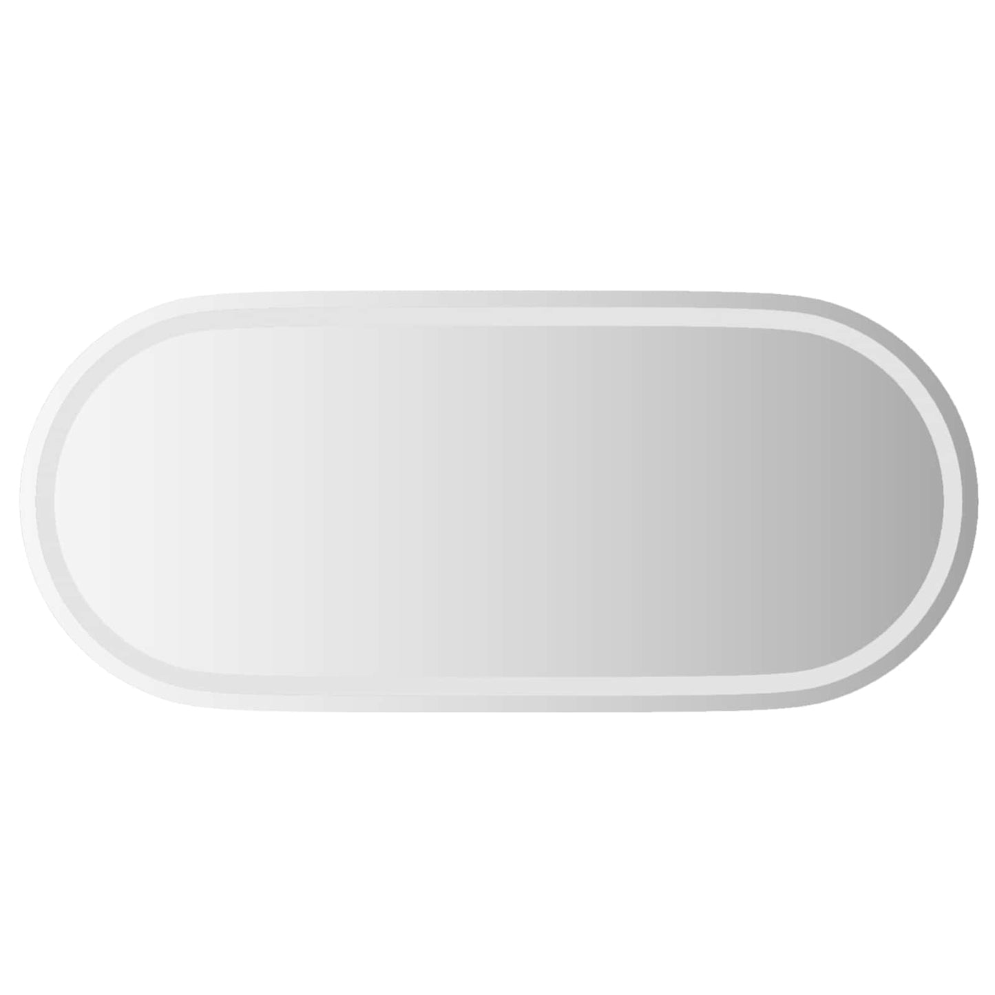 vidaXL Καθρέφτης μπάνιου LED Διαφανές 100 x 45 cm σκληρυμένο γυαλί