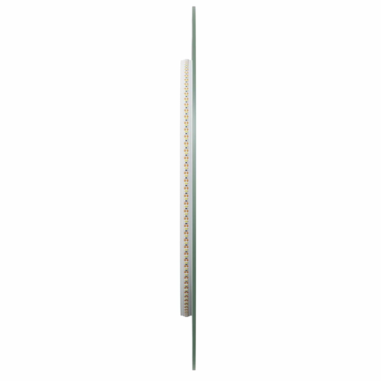 vidaXL Καθρέφτης μπάνιου LED Διαφανές 100 x 45 cm σκληρυμένο γυαλί