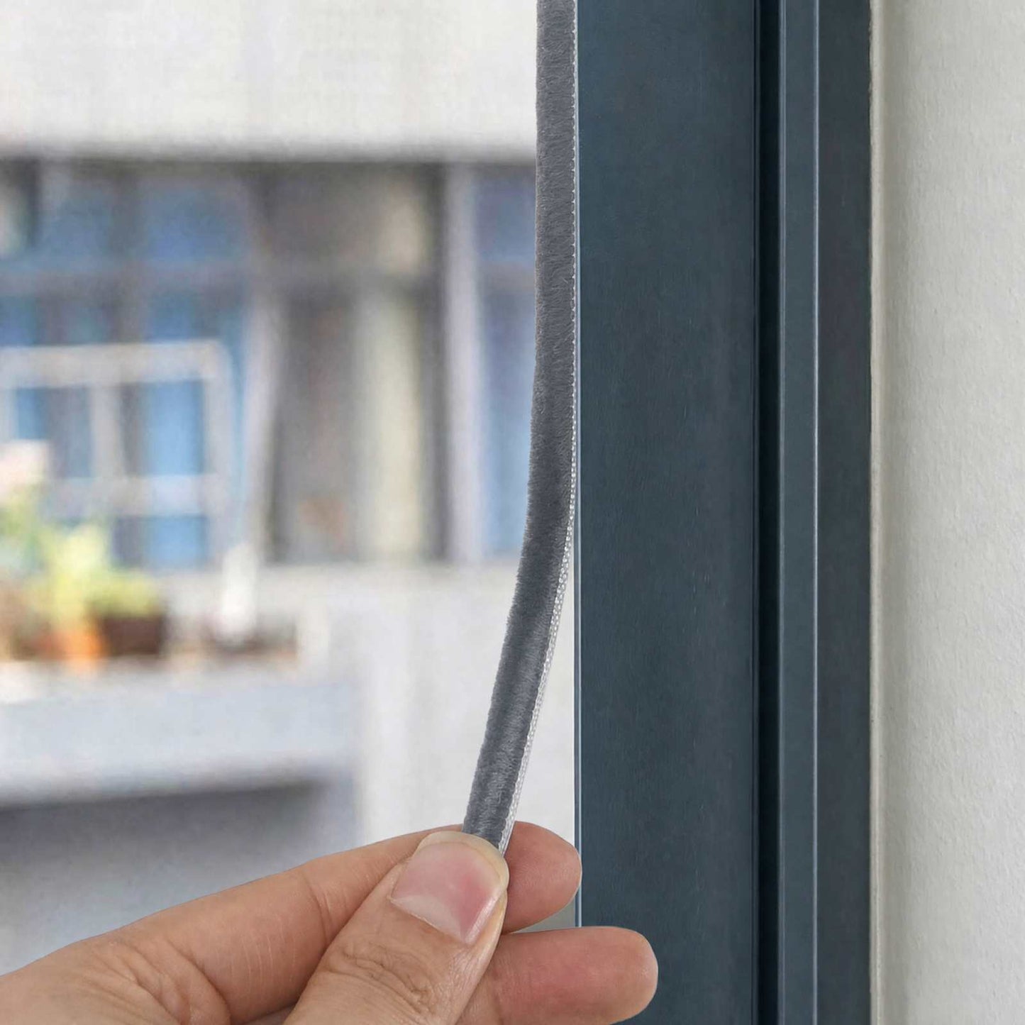 vidaXL Αυτοκόλλητο βουρτσάκι στεγάνωσης πόρτας 25 m PP Γκρι