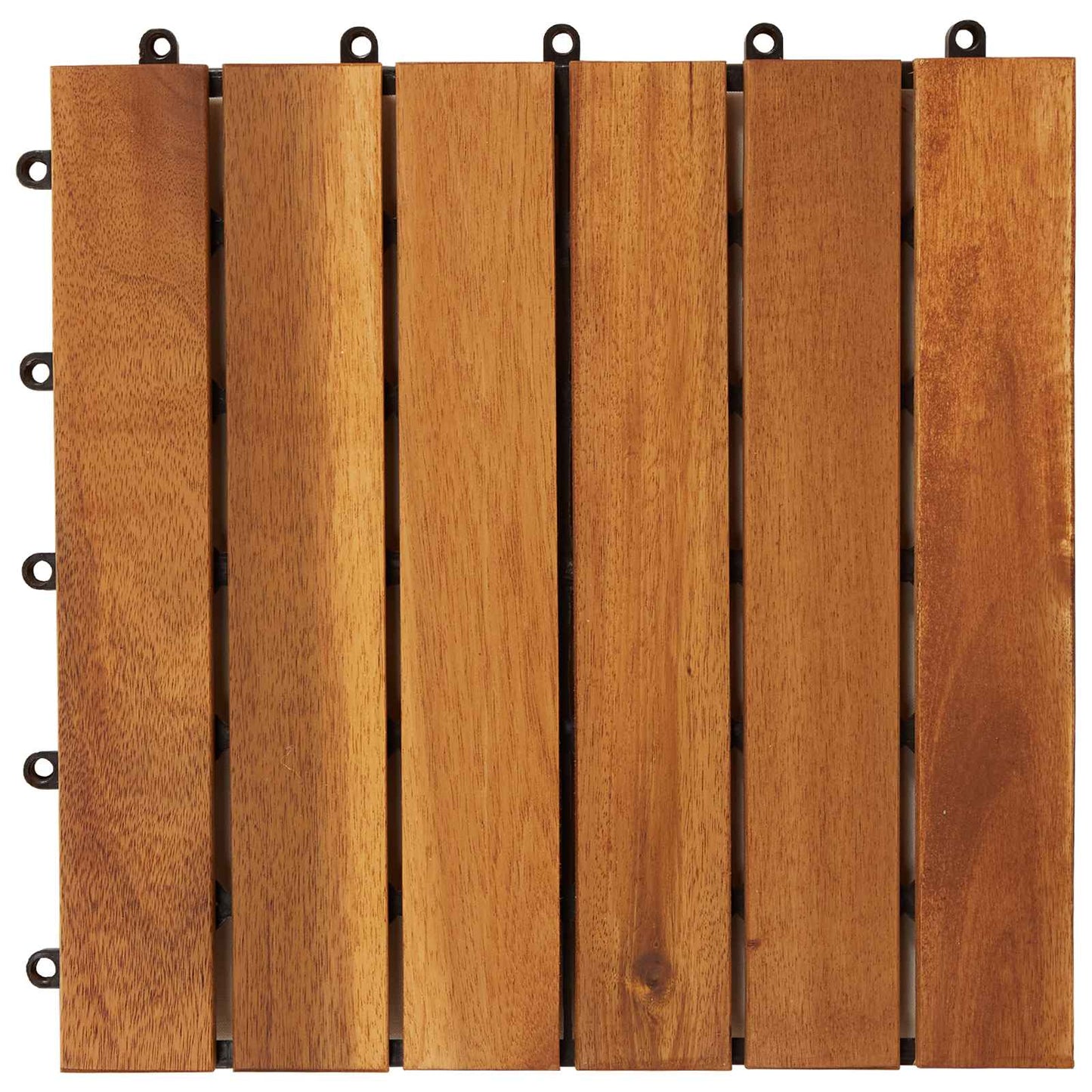 vidaXL Πλάκα Κατασκευής 30 pcs Καφέ 30 x 30 cm Ξύλο Ακακίας