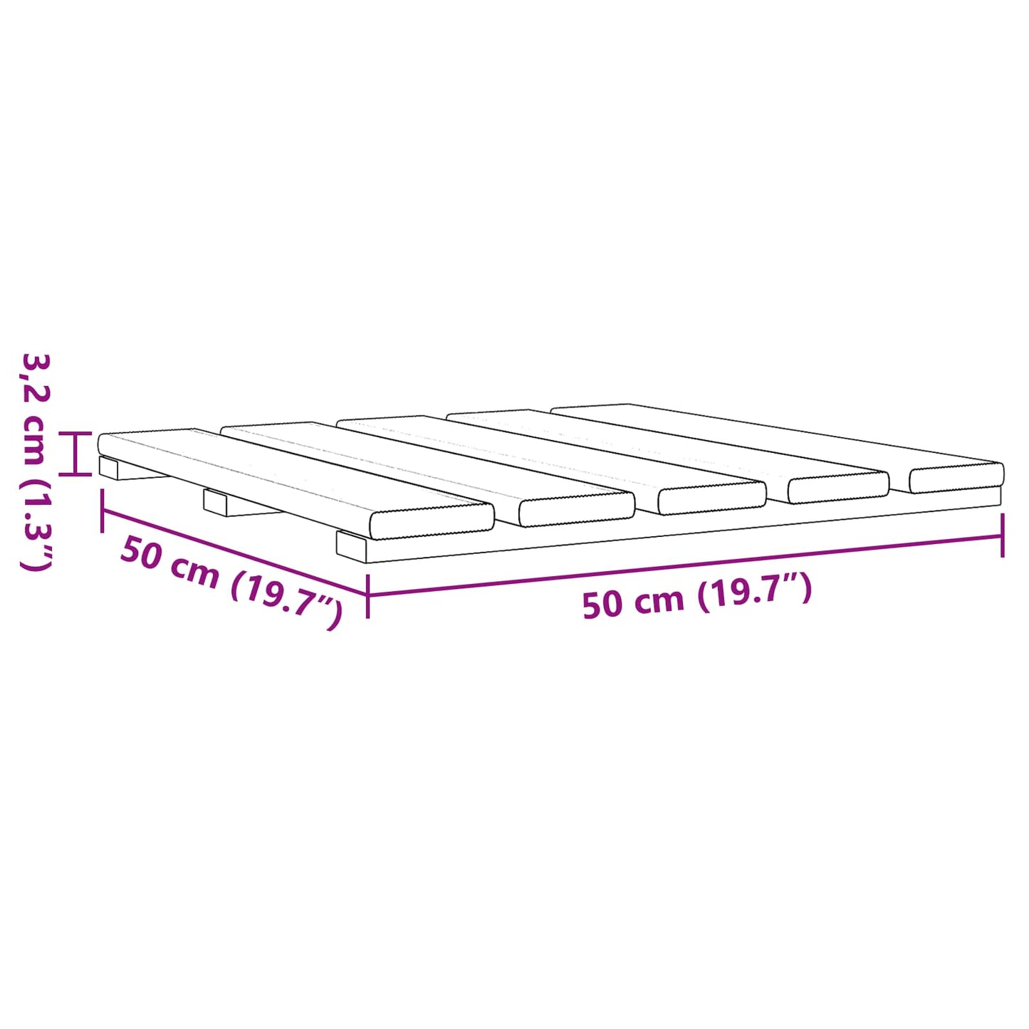 vidaXL Πλάκα Κατασκευής 12 pcs Καφέ 50 x 50 cm Πεύκο Πράσινης Εγχύσεως