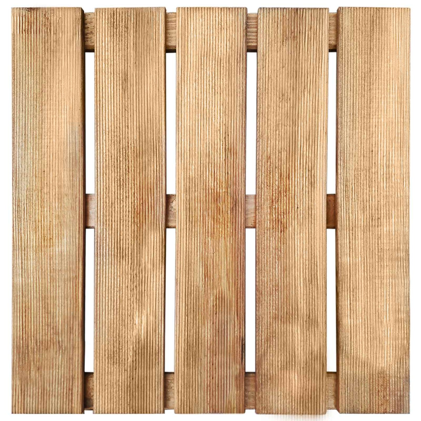 vidaXL Πλάκα Κατασκευής 12 pcs Καφέ 50 x 50 cm Πεύκο Πράσινης Εγχύσεως