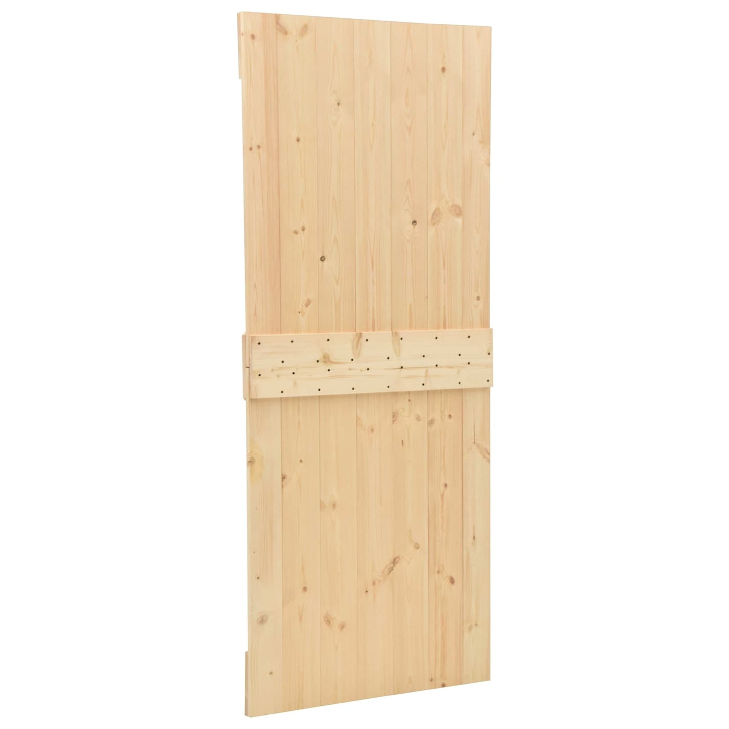 vidaXL Συρόμενη Πόρτα 2 τμχ. 80 x 210 cm Μασίφ Ξύλο Πεύκου