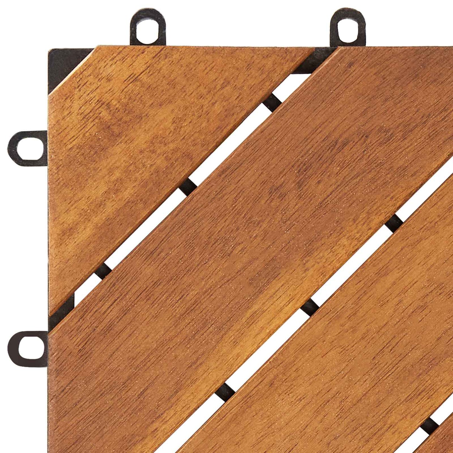 vidaXL Πλάκα Κατασκευής 30 pcs Καφέ 30 x 30 cm Ξύλο Ακακίας