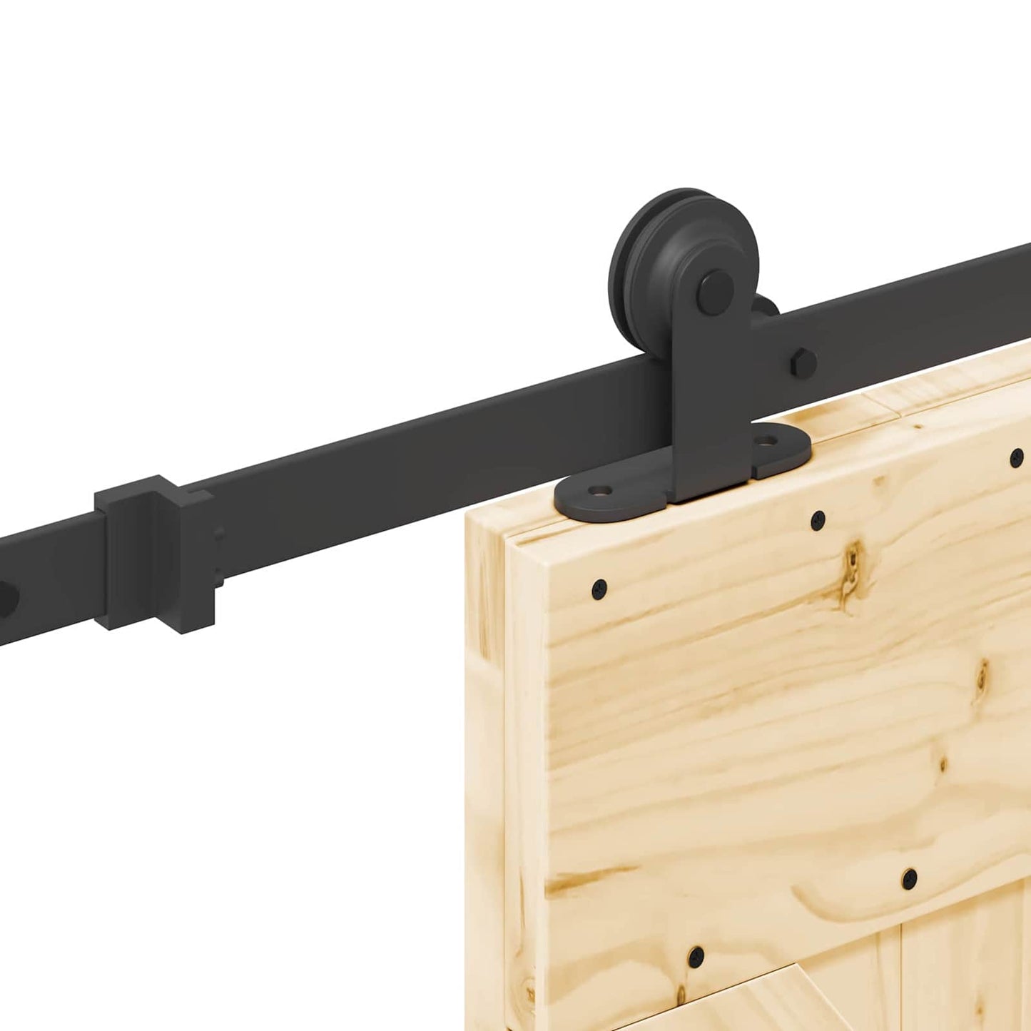 vidaXL Συρόμενη Πόρτα NARVIK 70 x 210 εκ (152,5 εκ) Φυσικό και Μαύρο