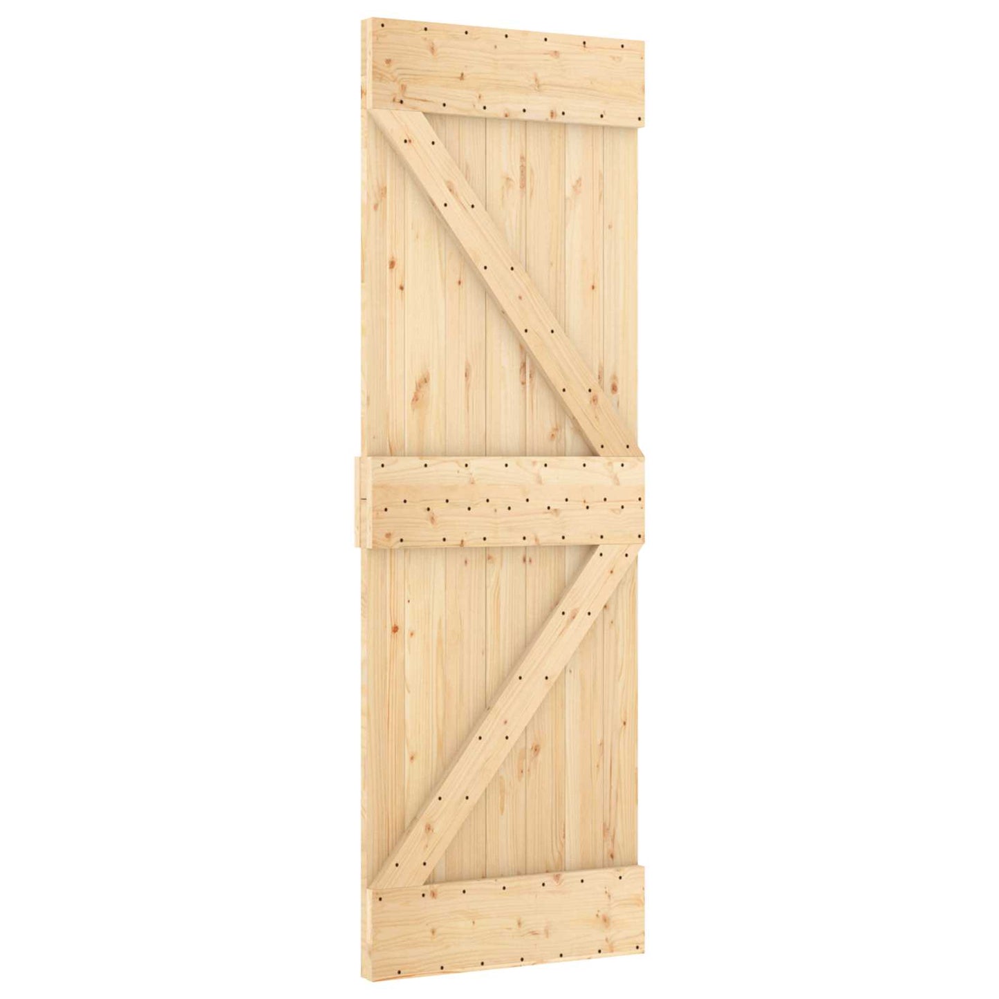 vidaXL Συρόμενη Πόρτα NARVIK 70 x 210 εκ (152,5 εκ) Φυσικό και Μαύρο
