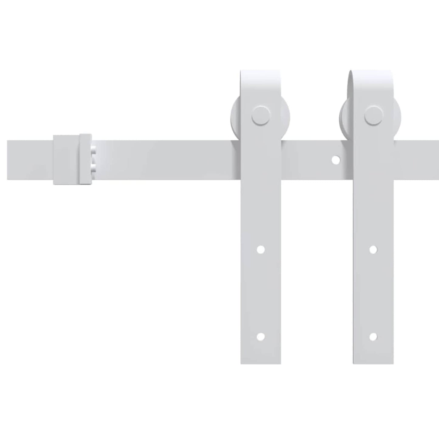 vidaXL Συρόμενη Πόρτα 86 x 211 cm Μασίφ Ξύλο Πεύκου Φυσικό και Λευκό