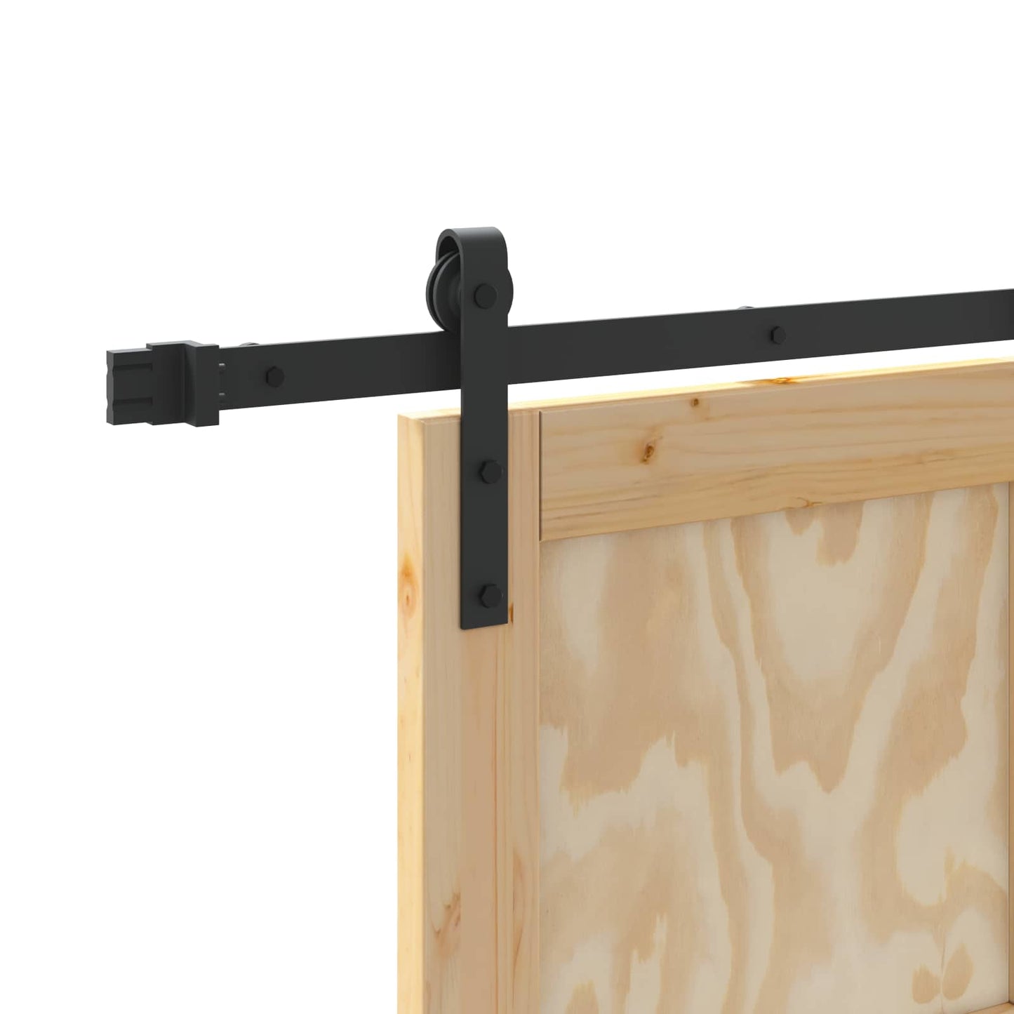 vidaXL Συρόμενη Πόρτα Φυσικό 86 x 198,5 cm Μασίφ Ξύλο Πεύκου