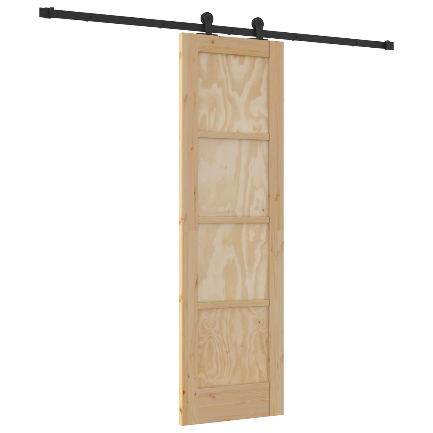 vidaXL Συρόμενη Πόρτα ORKDAL 61 x 198,5 εκ. Μασίφ Ξύλο Πεύκου Φυσικό