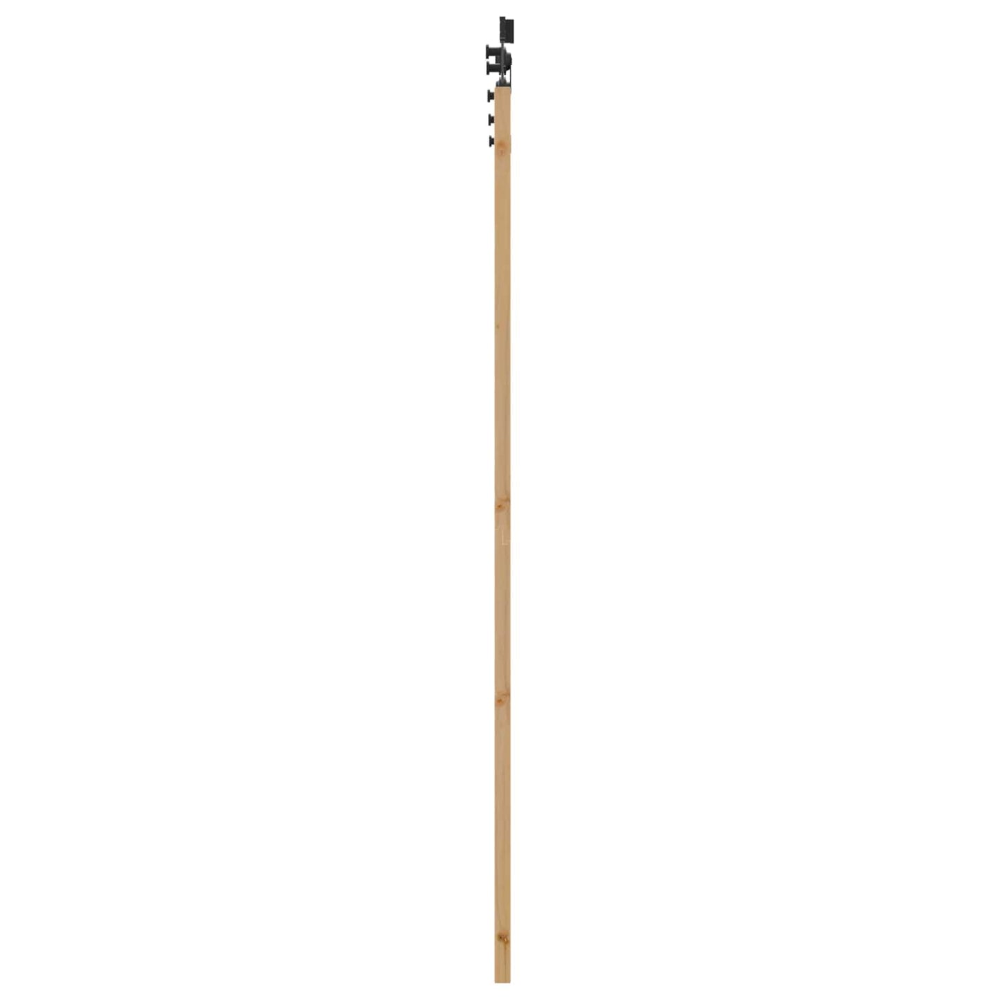 vidaXL Συρόμενη Πόρτα ORKDAL 86 x 211 cm Μασίφ Ξύλο Πεύκου Φυσικό