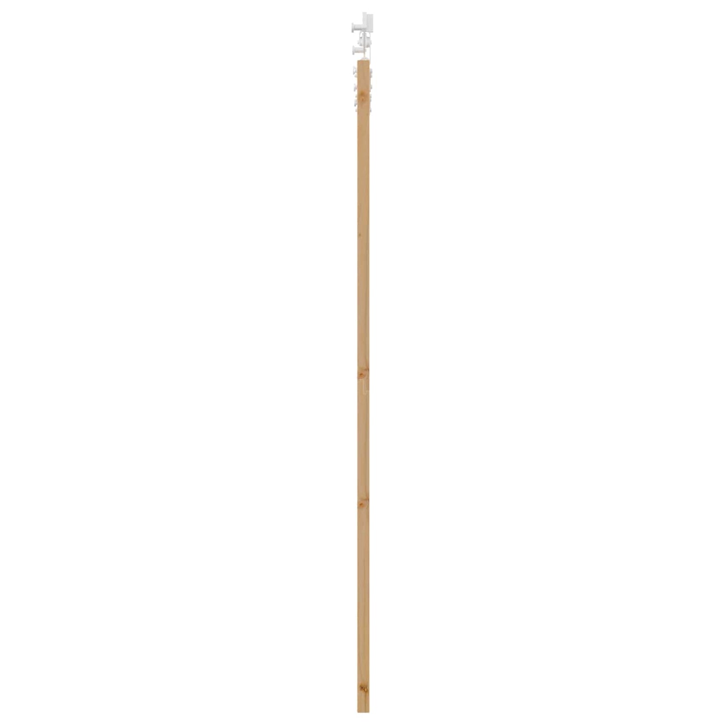 vidaXL Συρόμενη Πόρτα Φυσικό και Λευκό 86 x 198,5 cm Μασίφ Ξύλο Πεύκου