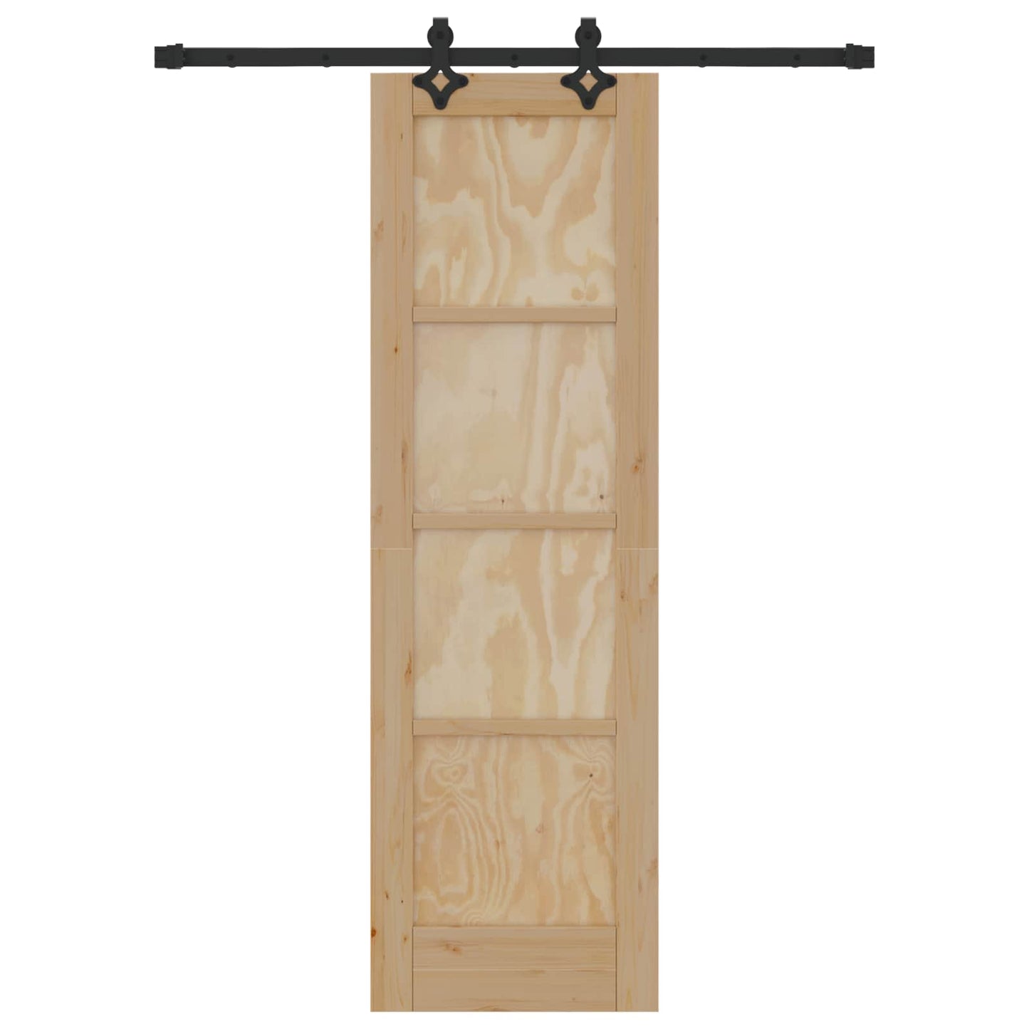 vidaXL Συρόμενη Πόρτα ORKDAL 61 x 198,5 εκ. Μασίφ Ξύλο Πεύκου Φυσικό