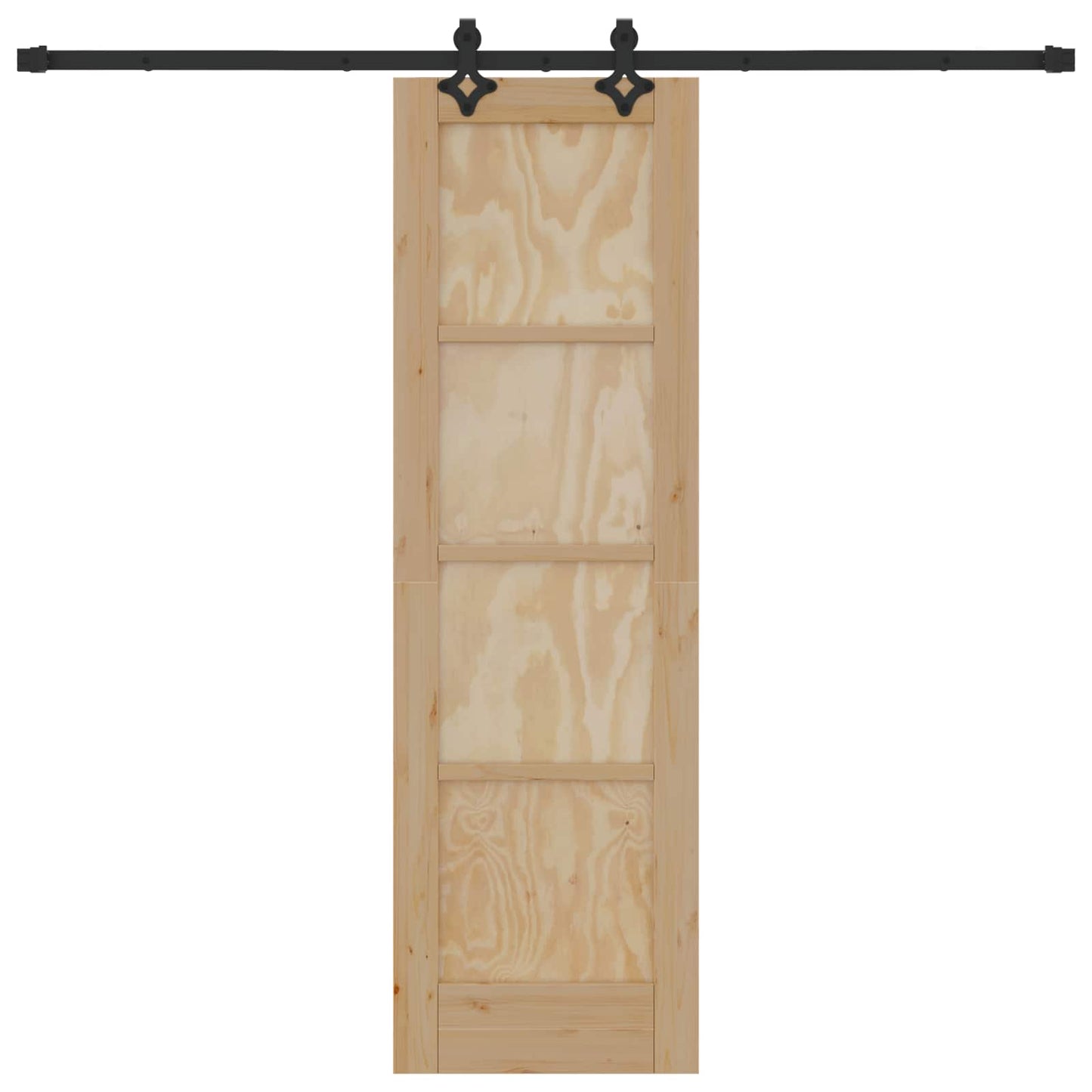 vidaXL Συρόμενη Πόρτα ORKDAL 61 x 198,5 εκ. Μασίφ Ξύλο Πεύκου Φυσικό
